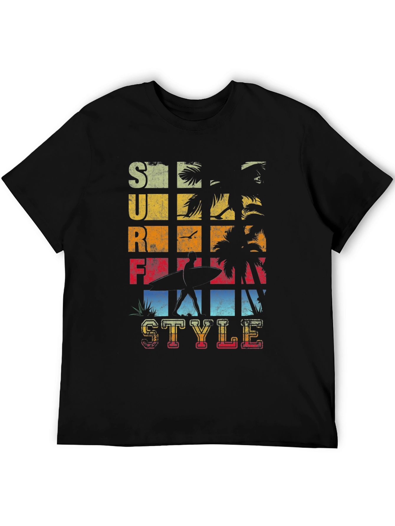 Surf Style Graphic Tee - Retro Beach Vibes