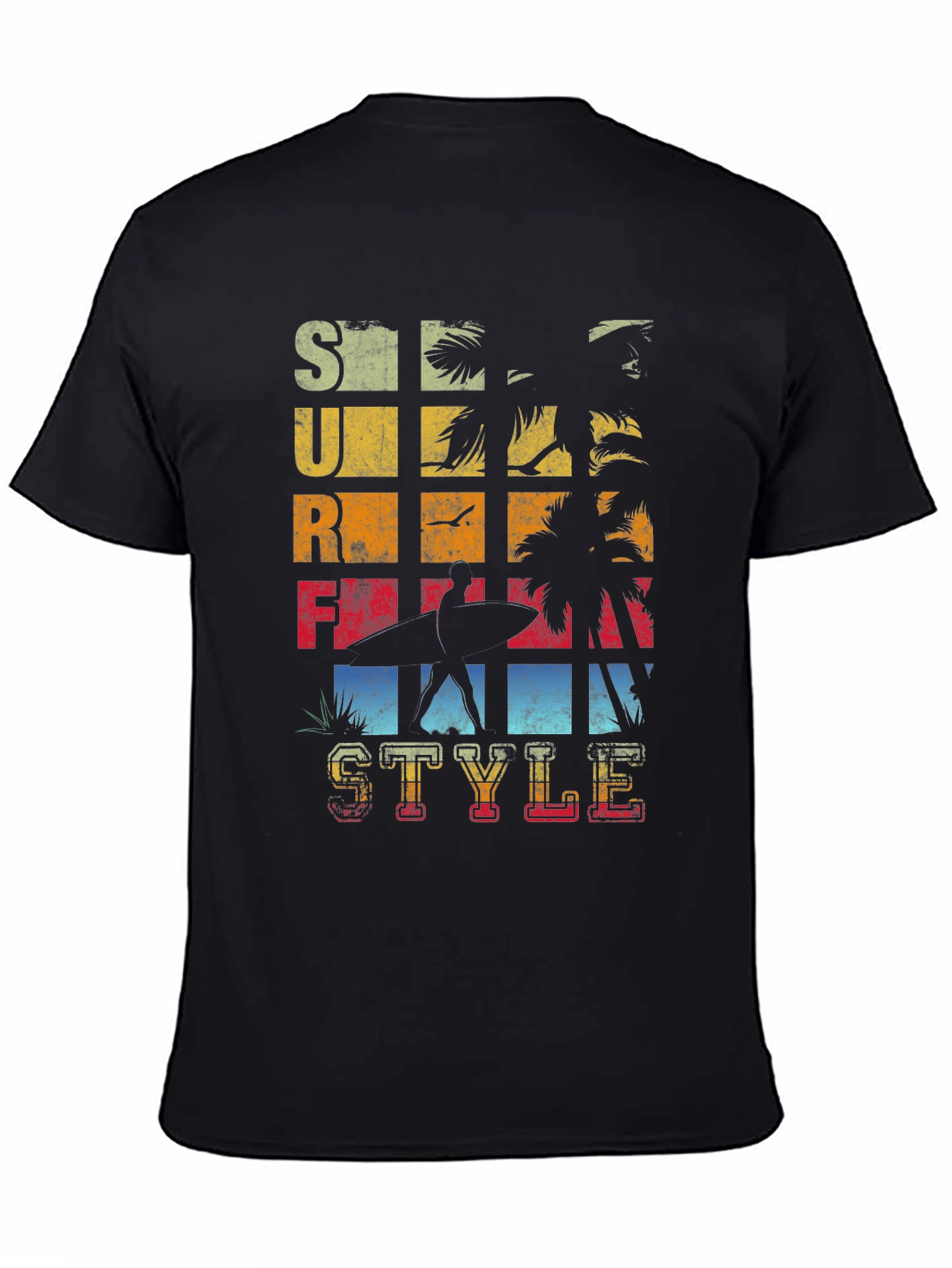 Surf Style Graphic Tee - Retro Beach Vibes