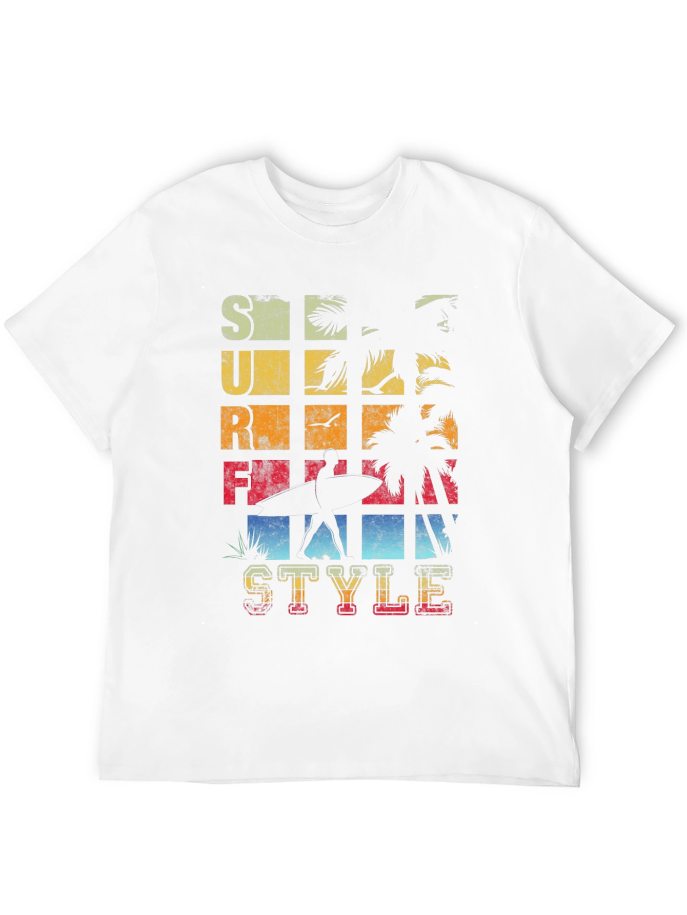 Surf Style Graphic Tee - Retro Beach Vibes