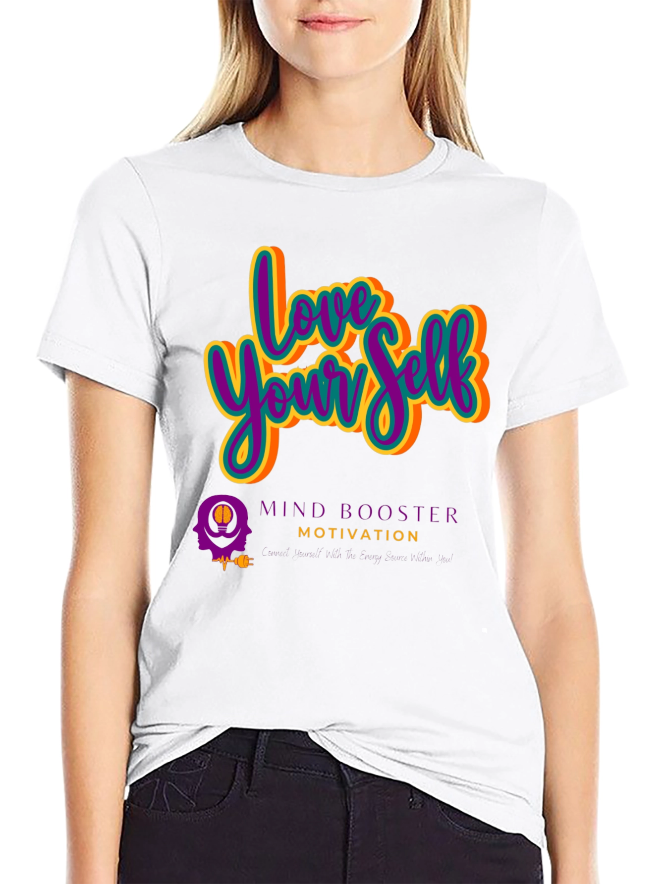 Love Yourself Motivational Black T-Shirt