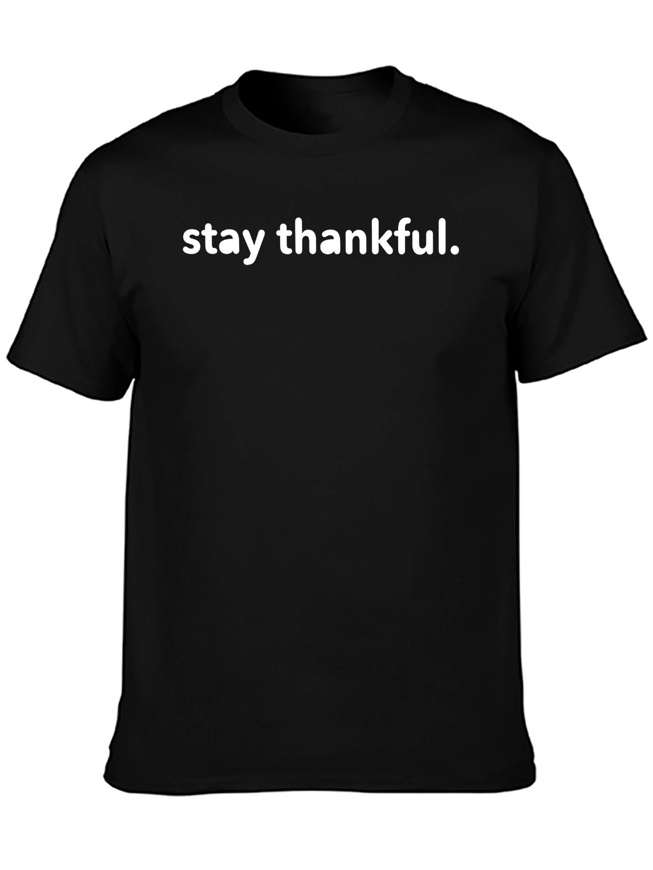 Stay Thankful Black Graphic Tee
