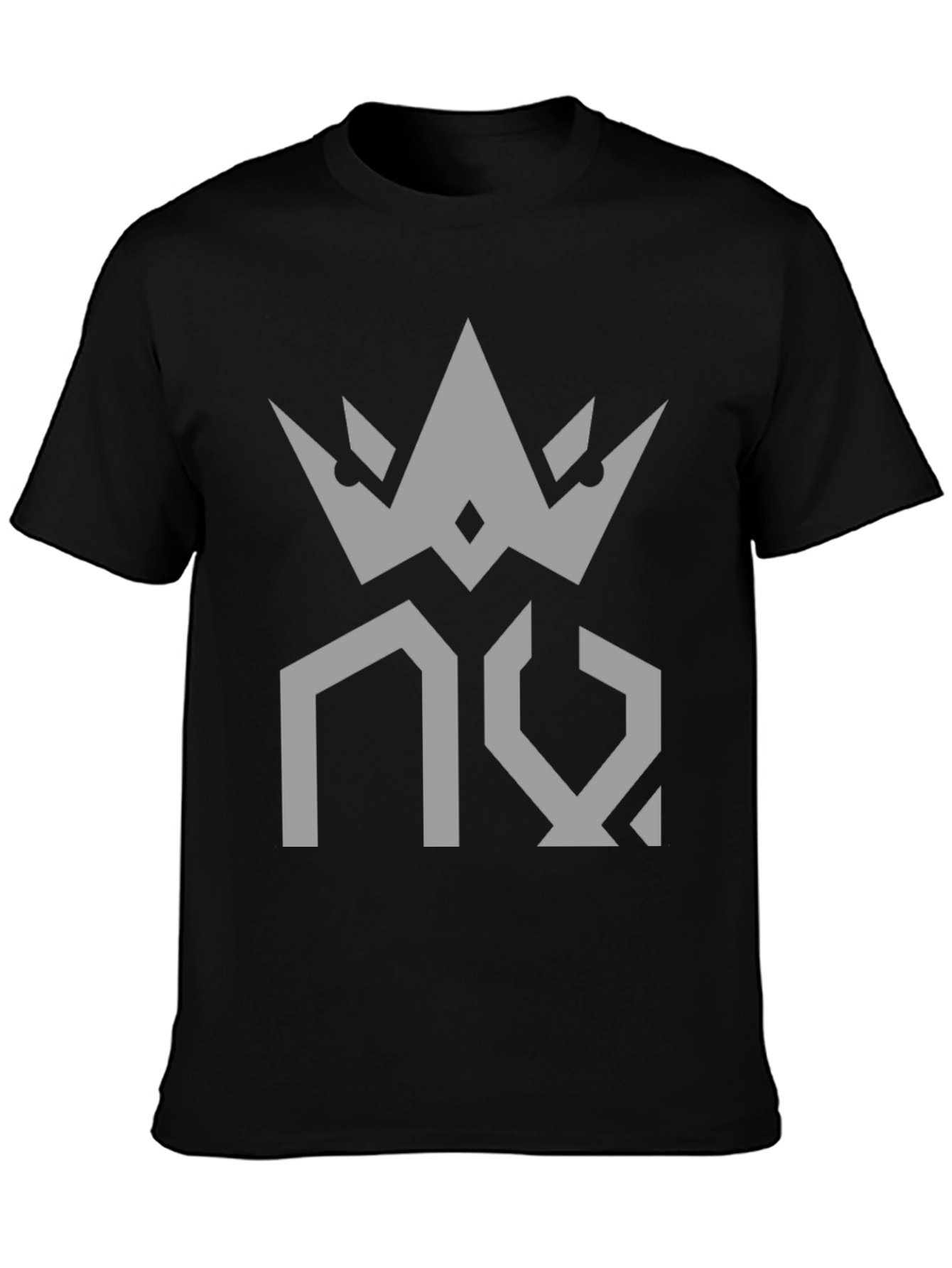 Crown Design Black T-Shirt - Modern Streetwear