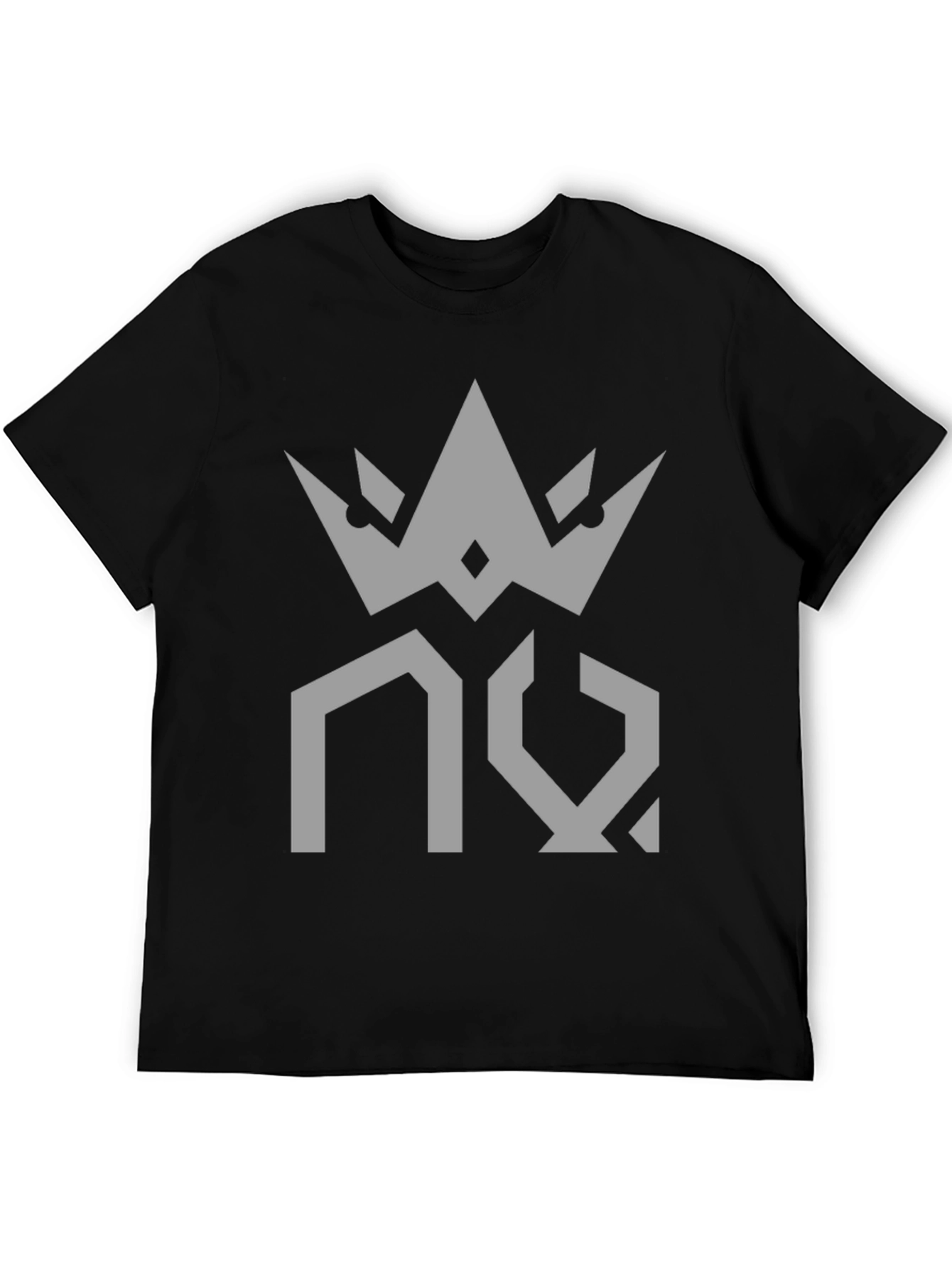 Crown Design Black T-Shirt - Modern Streetwear