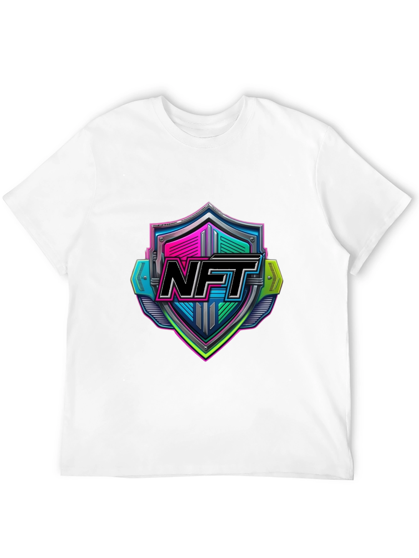 NFT Shield Graphic T-Shirt - Black
