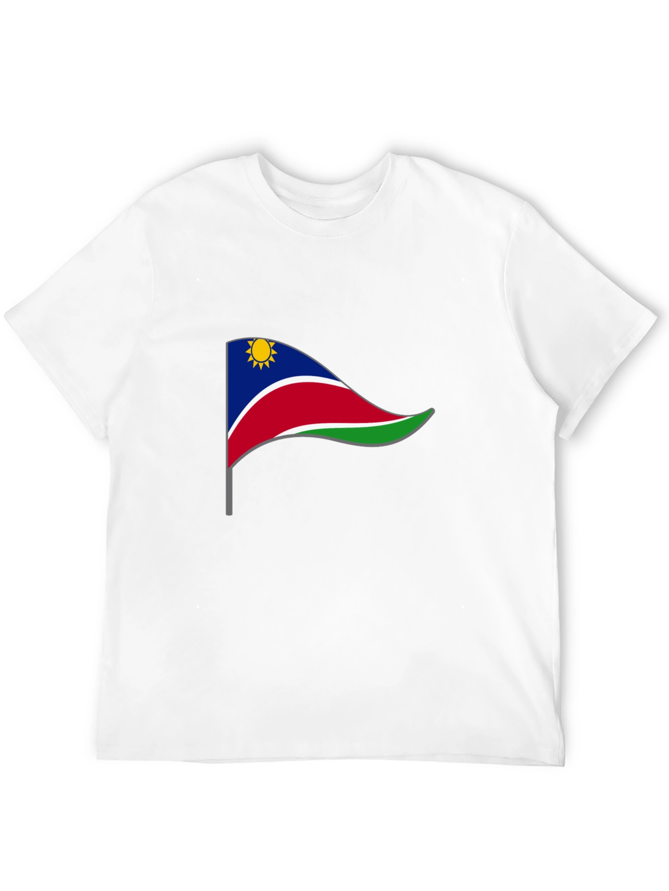 Namibia Flag Graphic Tee - Black