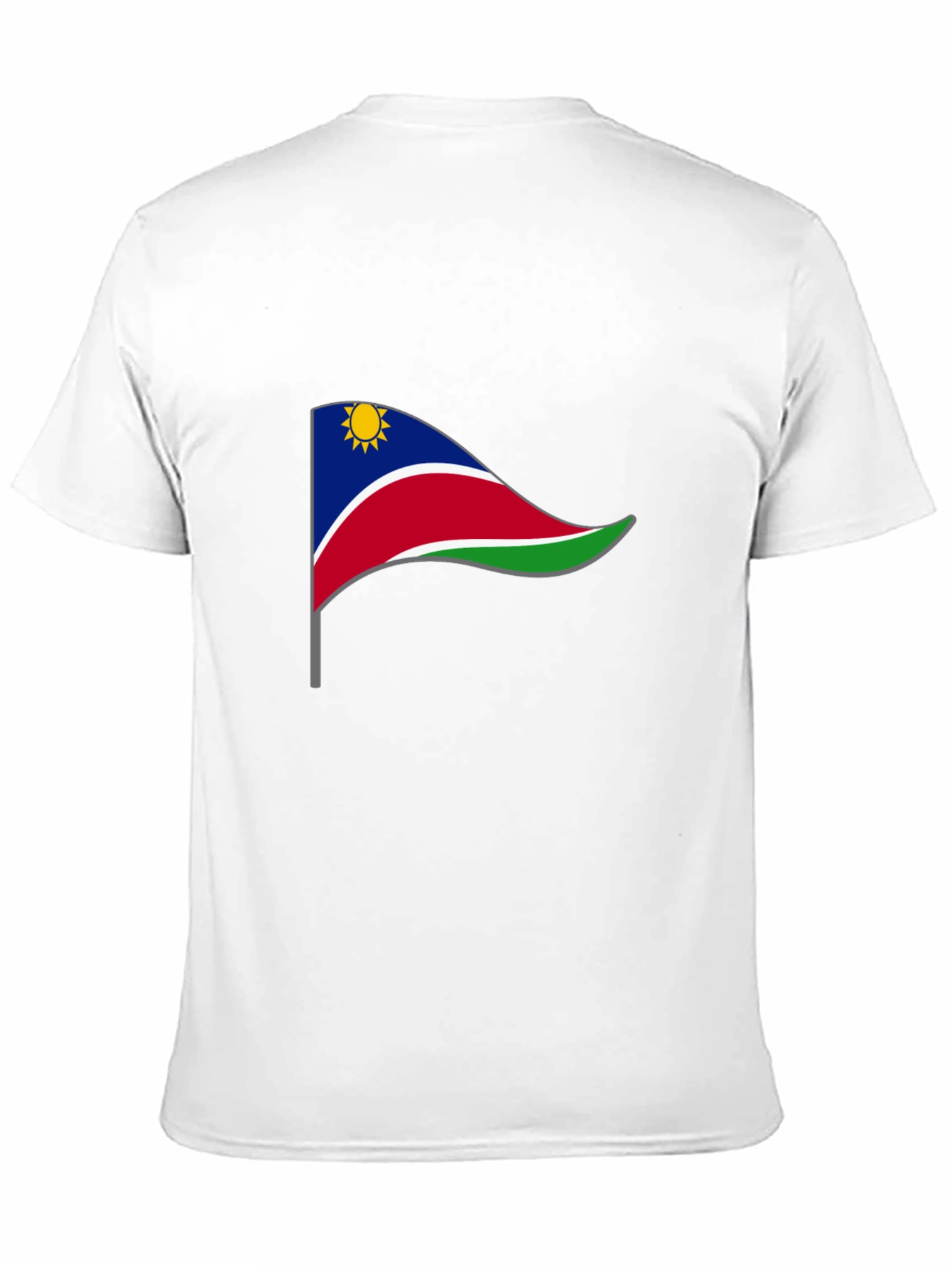 Namibia Flag Graphic Tee - Black