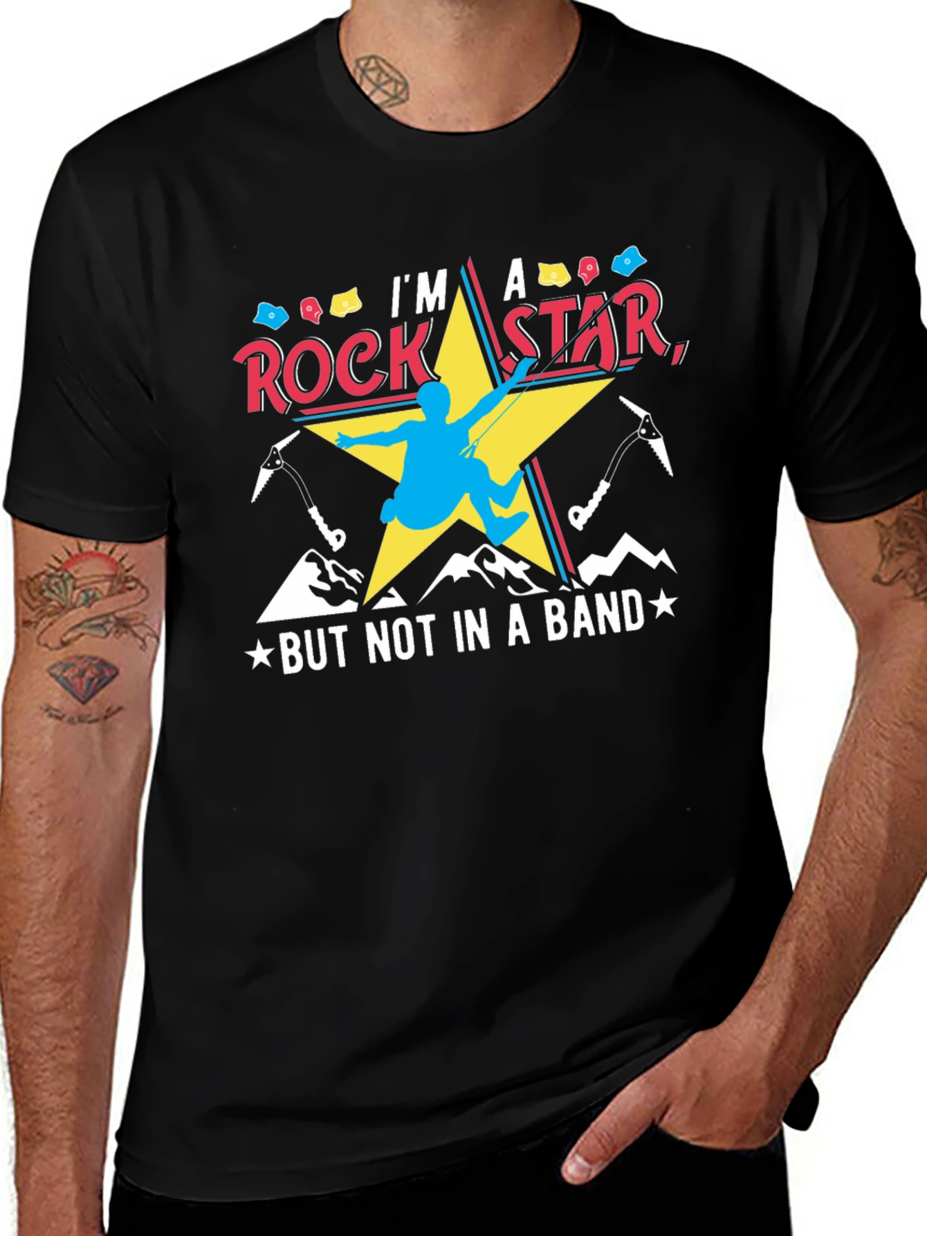 Rock Star Climber Graphic T-Shirt