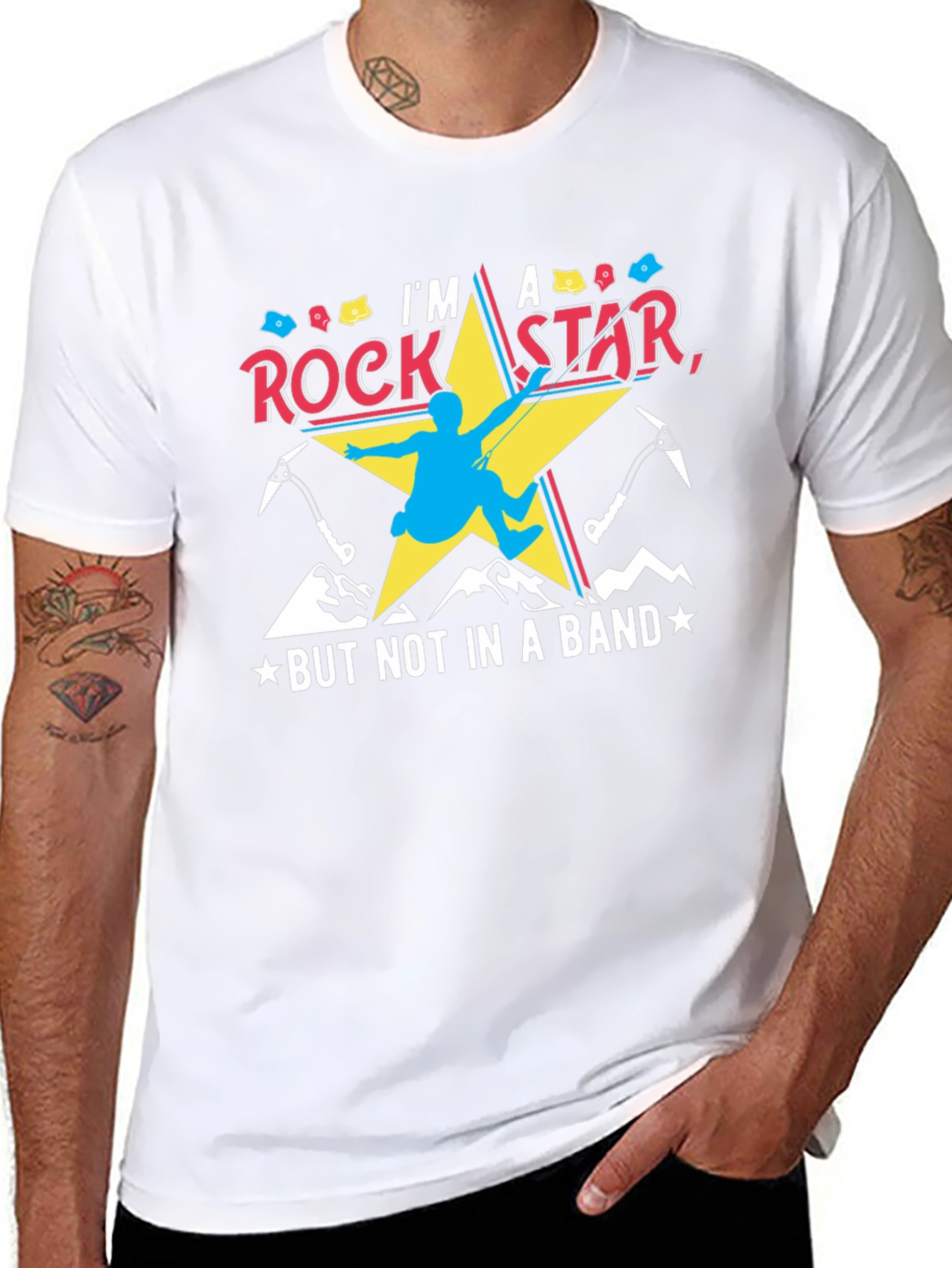 Rock Star Climber Graphic T-Shirt