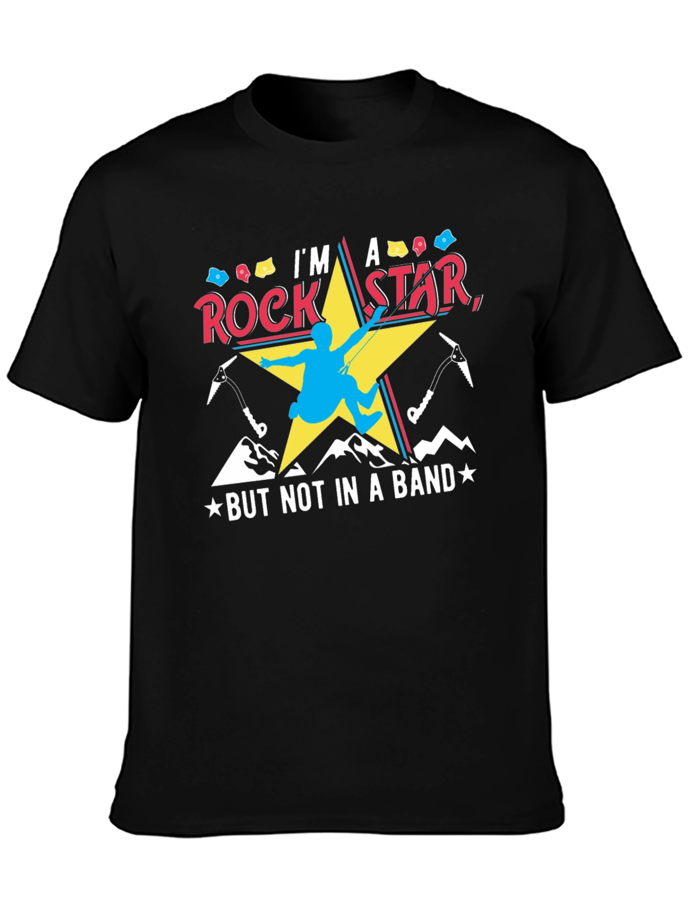 Rock Star Climber Graphic T-Shirt