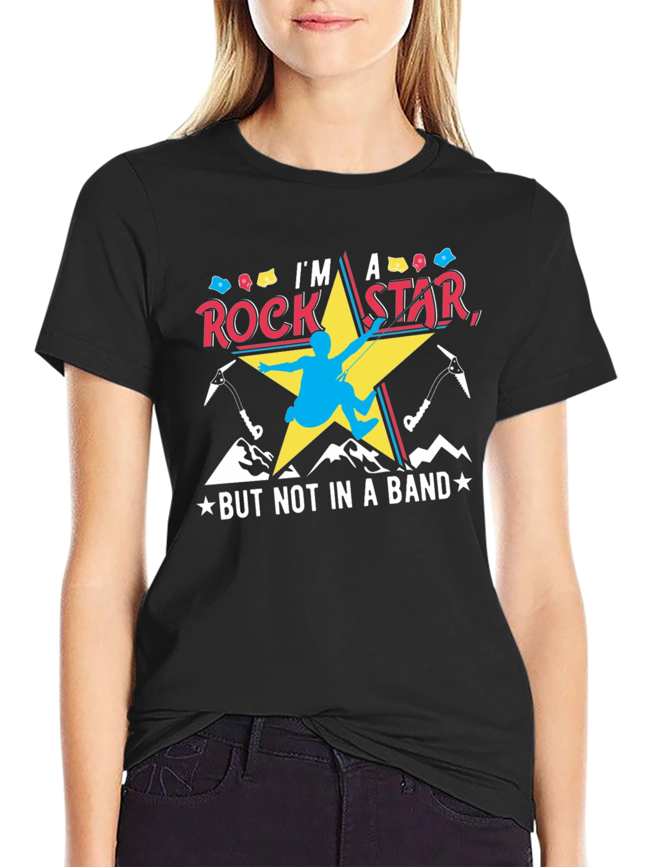 Rock Star Climber Graphic T-Shirt