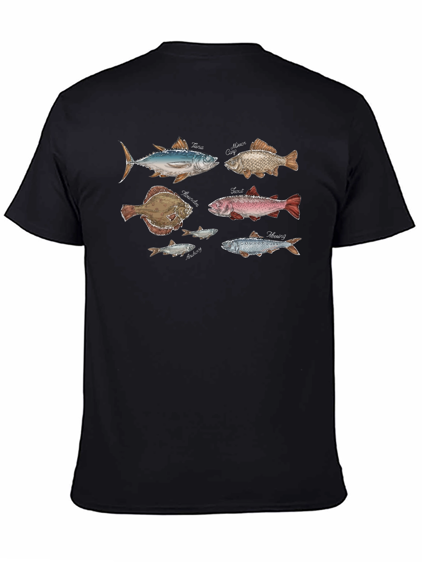 Fish Species Graphic Print Tee