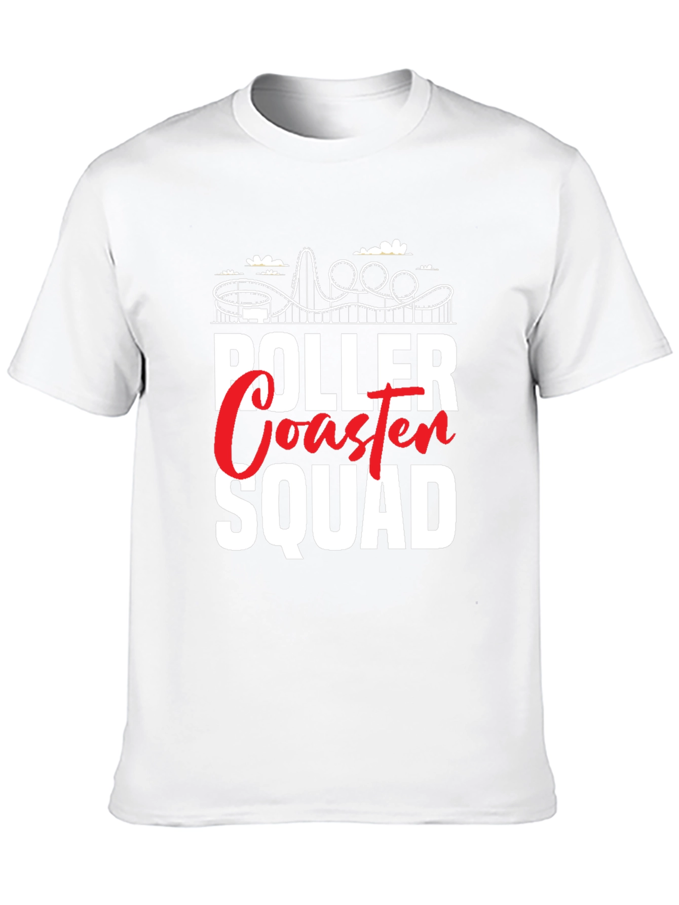 Roller Coaster Squad Graphic Tee - Ride in Style!