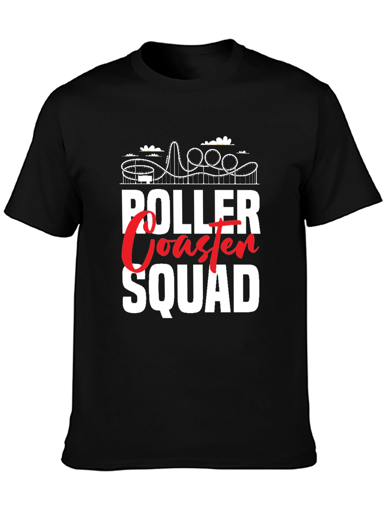 Roller Coaster Squad Graphic Tee - Ride in Style!