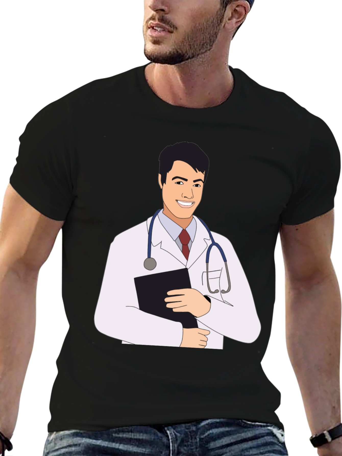 Doctor Graphic T-Shirt - Unisex Black Tee