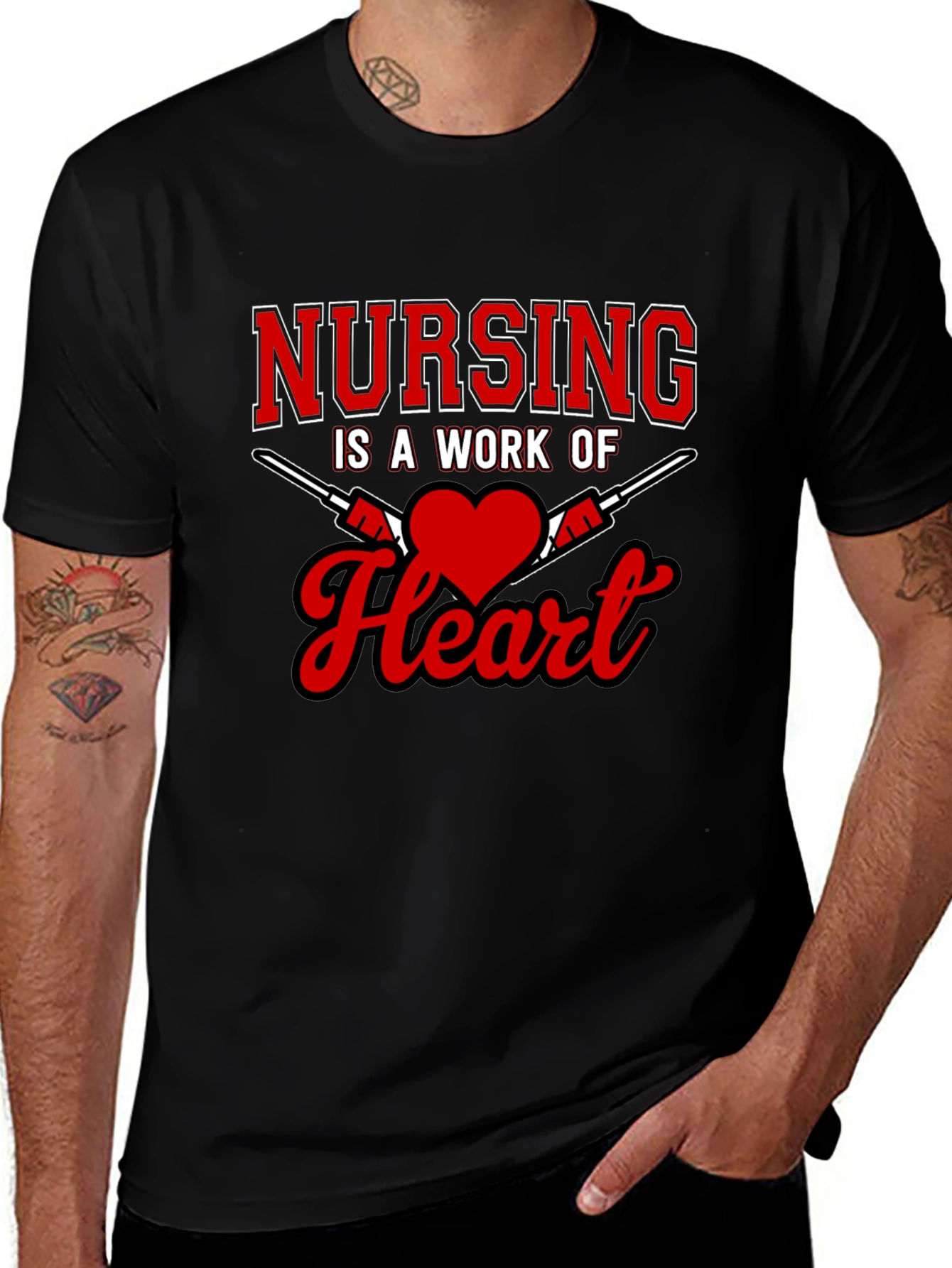Nursing is a Work of Heart T-Shirt