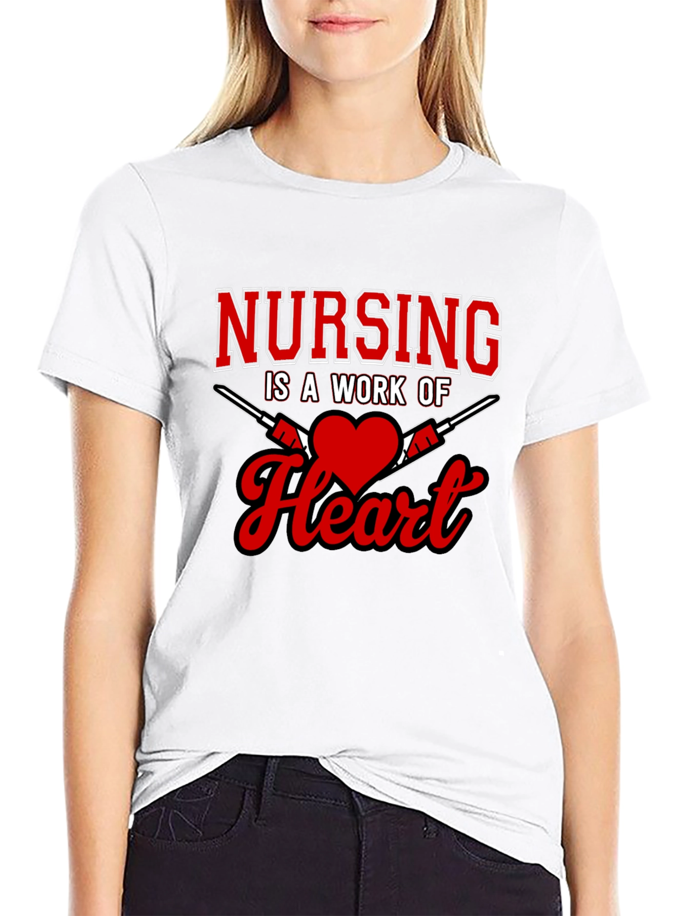 Nursing is a Work of Heart T-Shirt