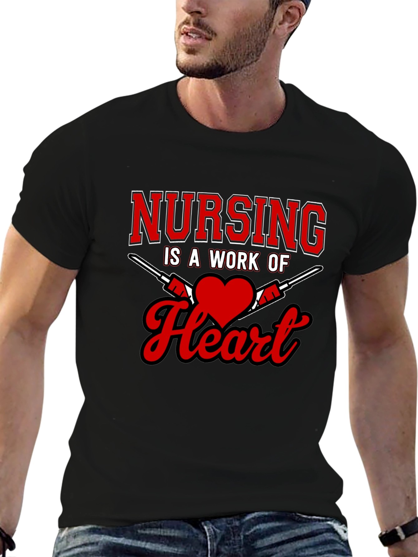 Nursing is a Work of Heart T-Shirt