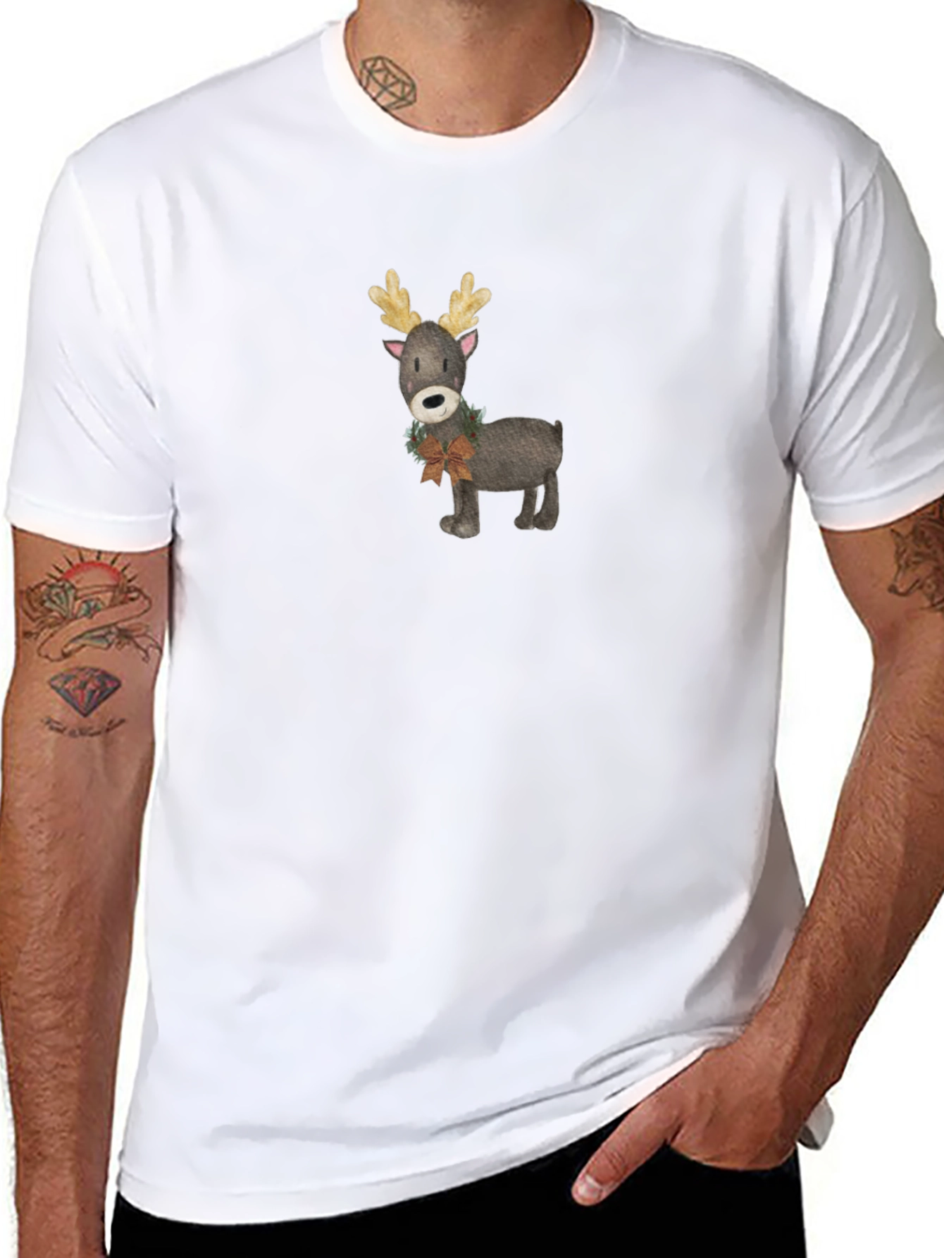 Festive Reindeer Graphic Tee