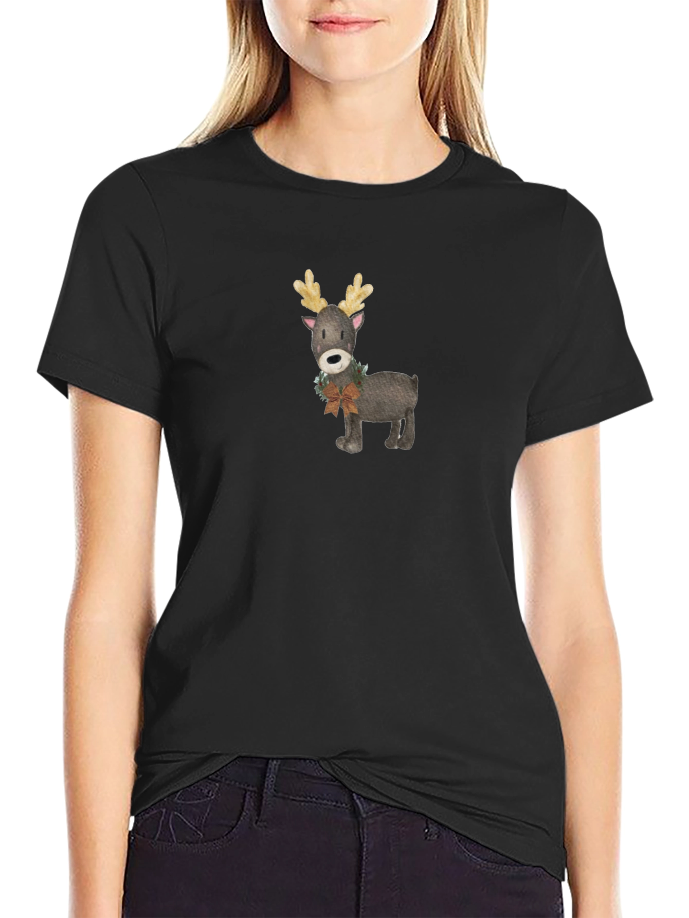 Festive Reindeer Graphic Tee