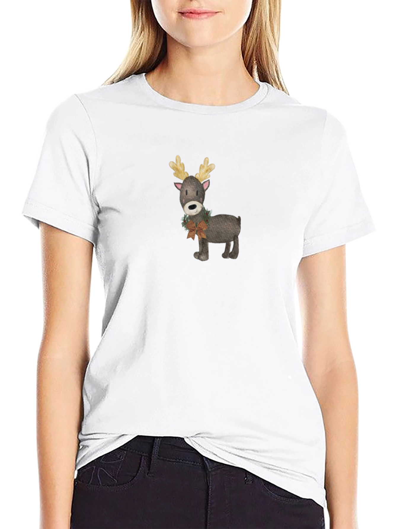 Festive Reindeer Graphic Tee