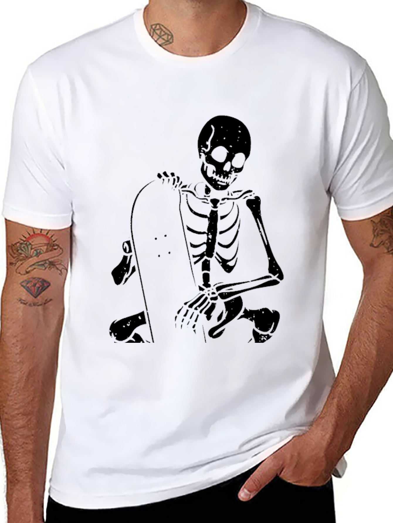 Skeleton Graphic Black T-Shirt