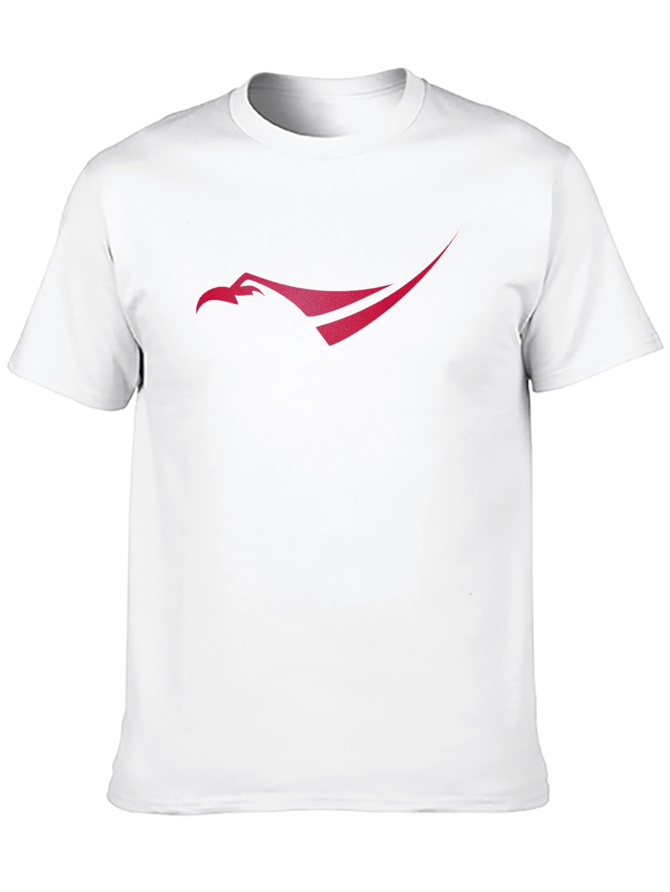Mens Black T-Shirt with Red Eagle Logo