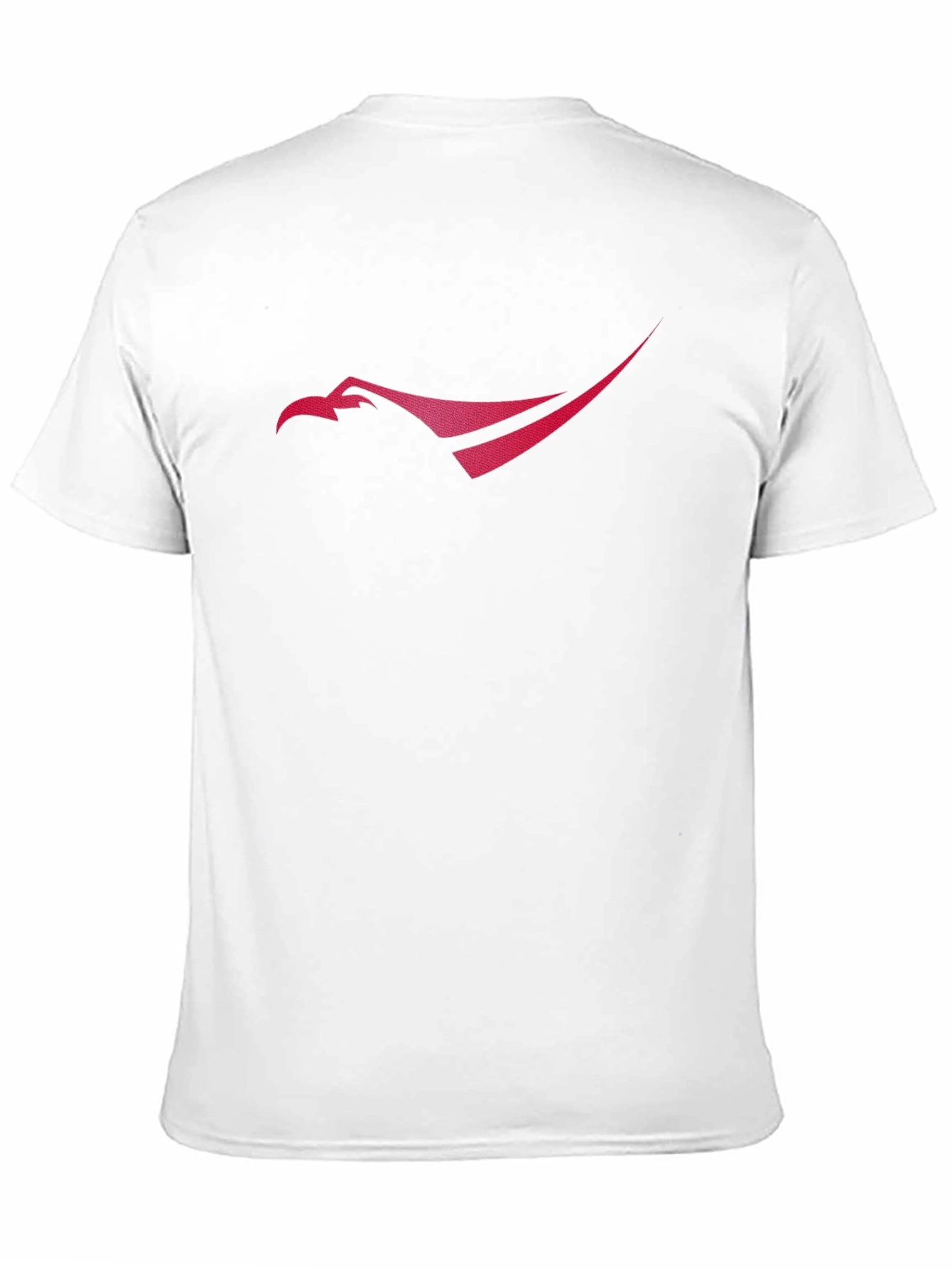 Mens Black T-Shirt with Red Eagle Logo