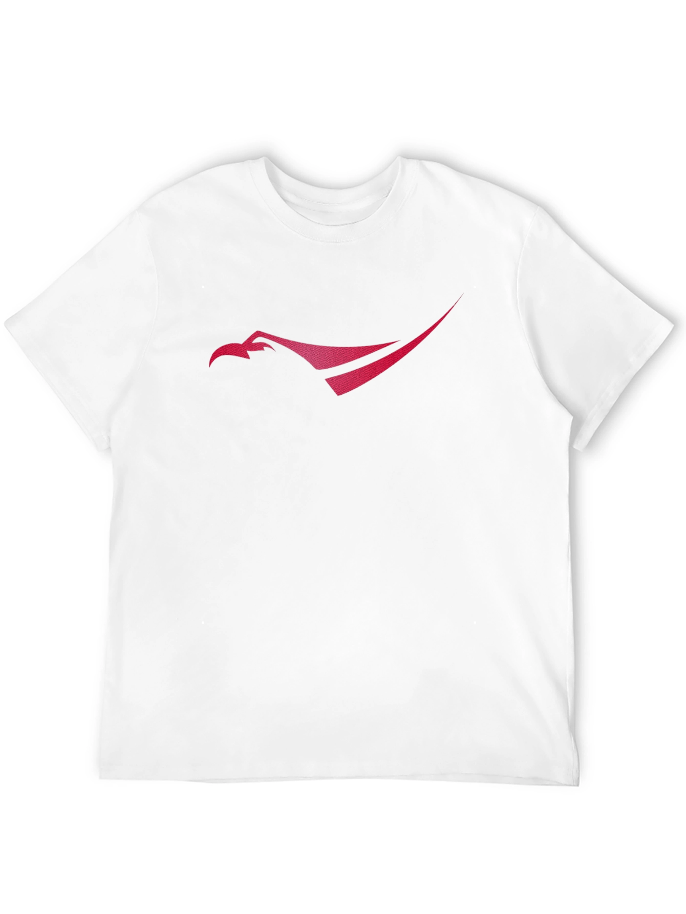 Mens Black T-Shirt with Red Eagle Logo