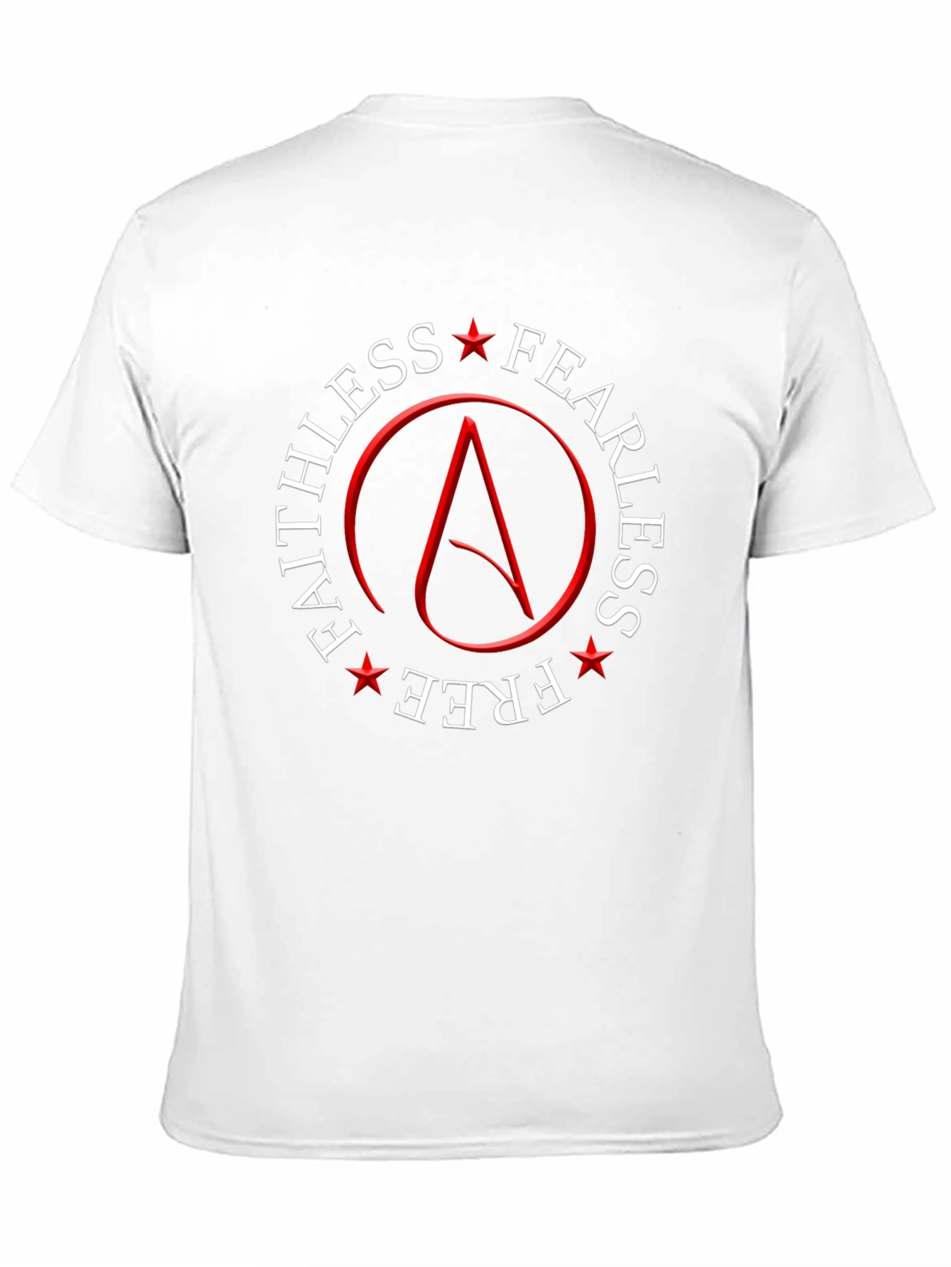 Faithless Fearless Free Atheist Symbol T-Shirt