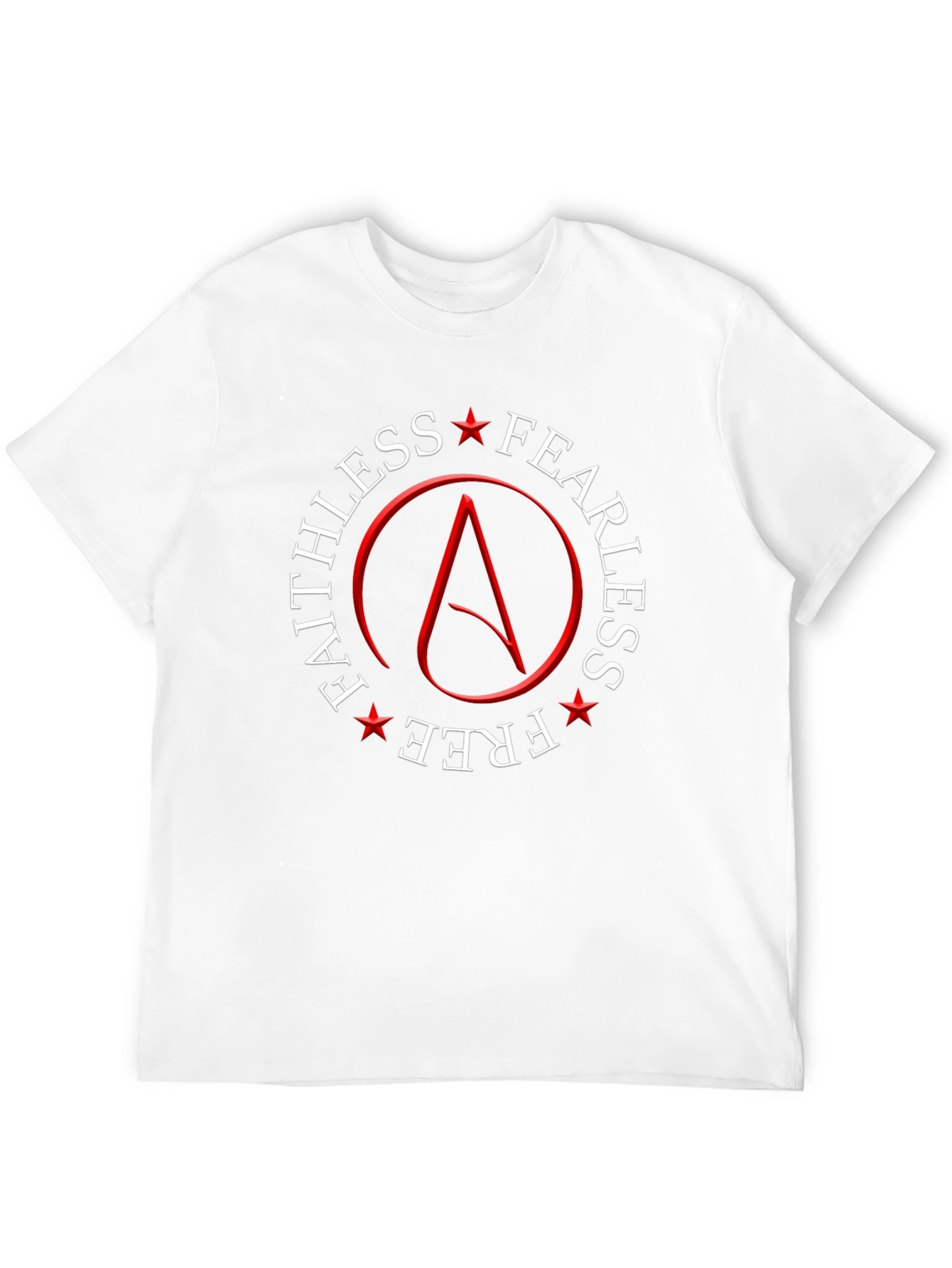 Faithless Fearless Free Atheist Symbol T-Shirt