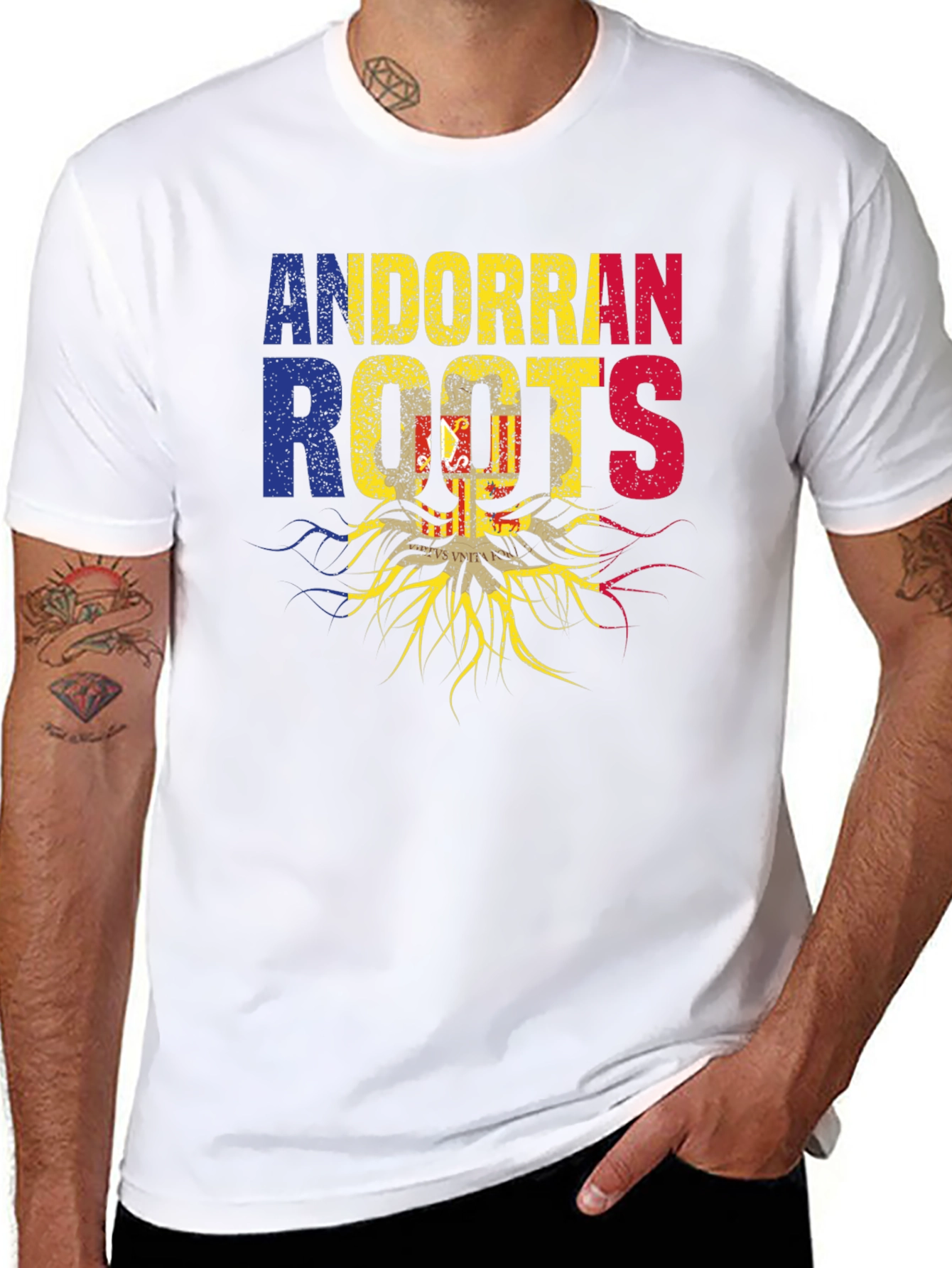 Andorran Roots T-Shirt - Andorra Flag Pride