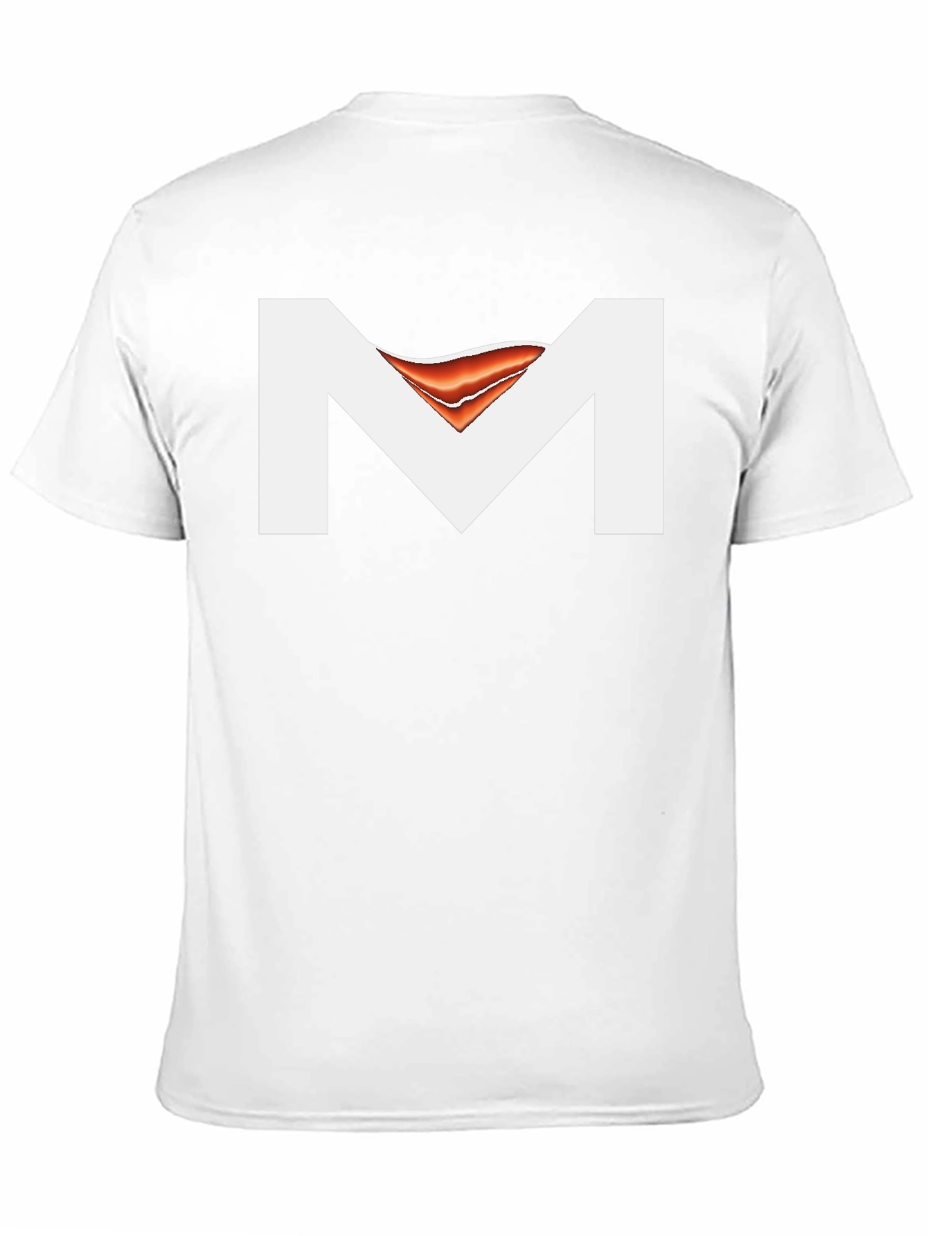 Black T-Shirt with Abstract M Design