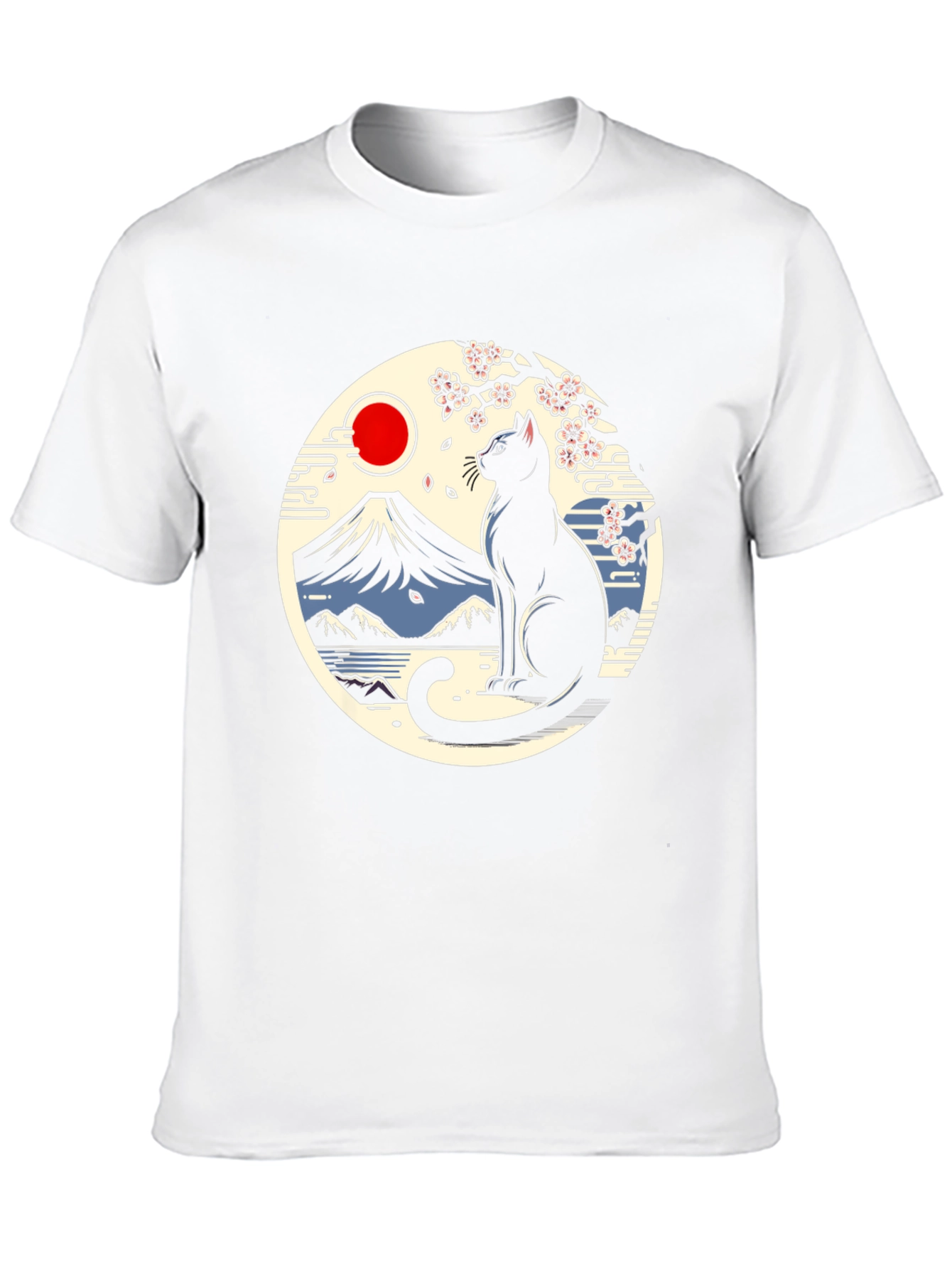 Black Cat Japanese Art T-Shirt