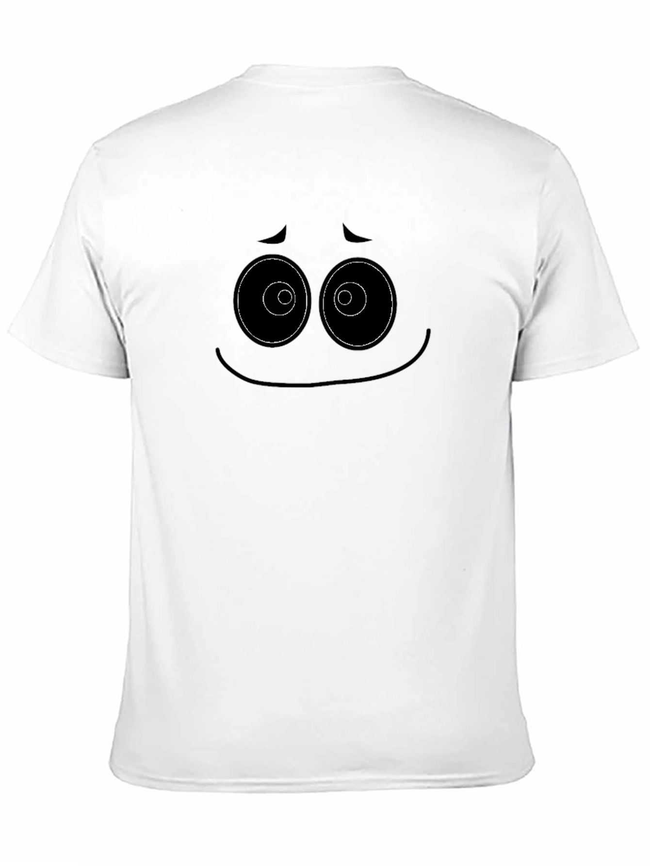Expressive Graphic Tee - Sad Face Design