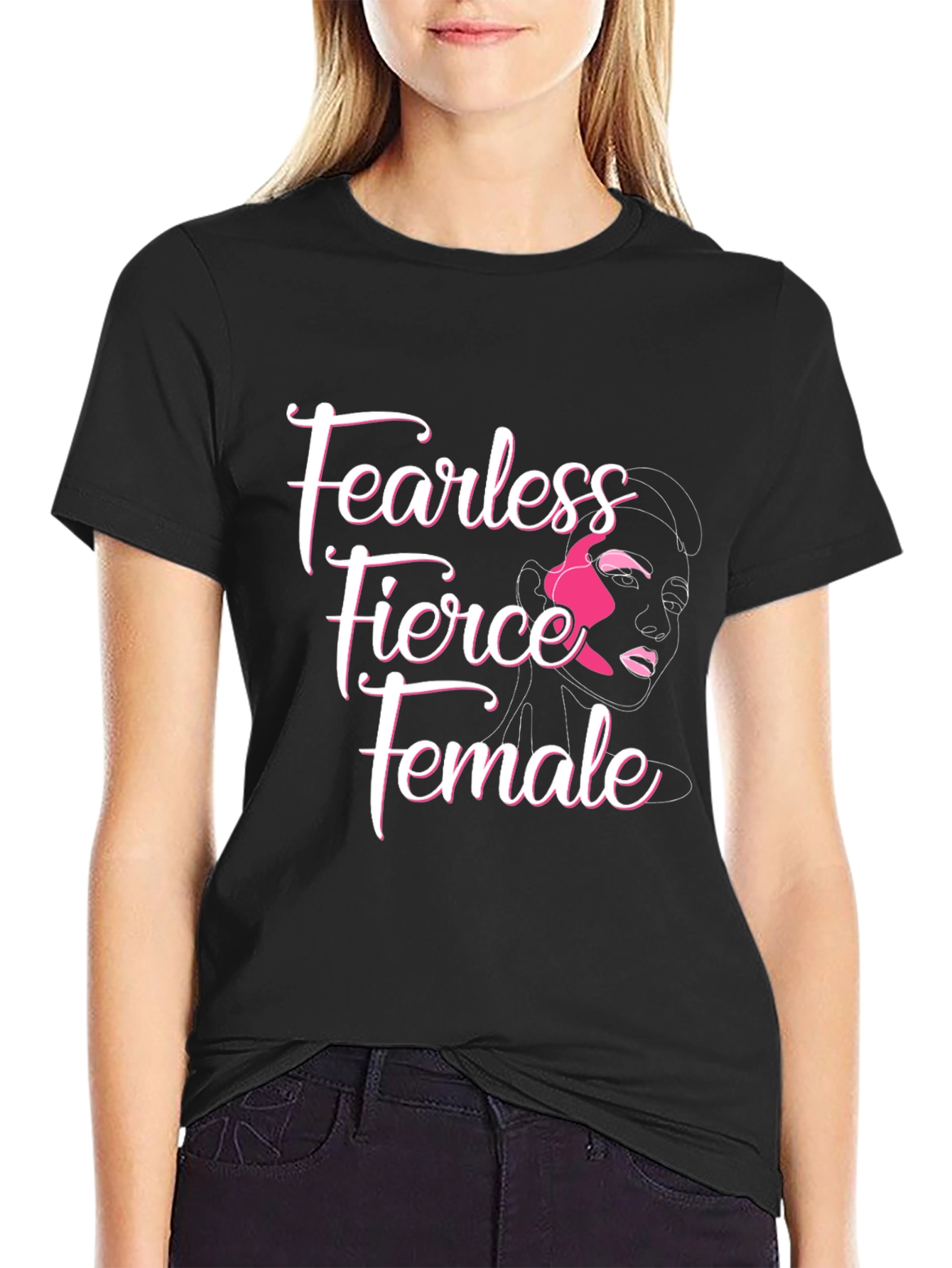 Fearless Fierce Female Graphic T-Shirt