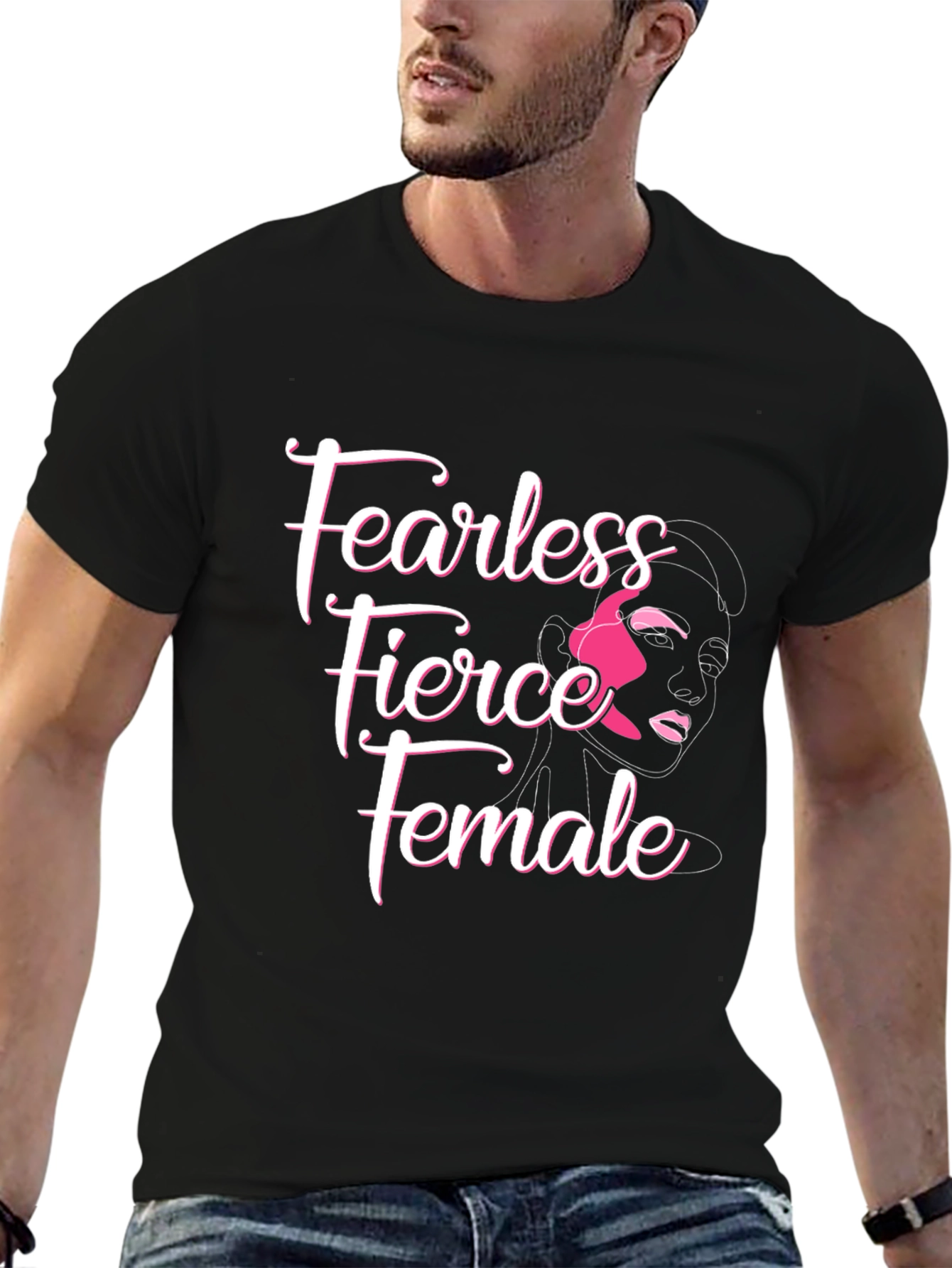 Fearless Fierce Female Graphic T-Shirt