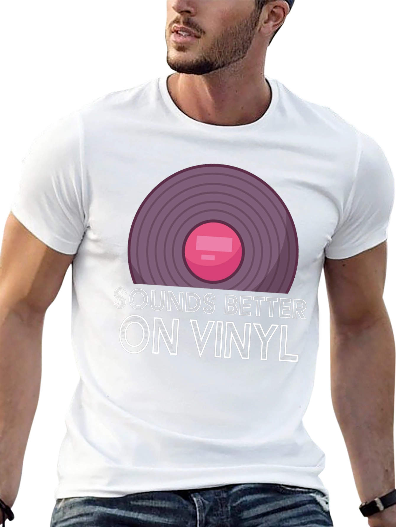 Sounds Better On Vinyl Black T-Shirt
