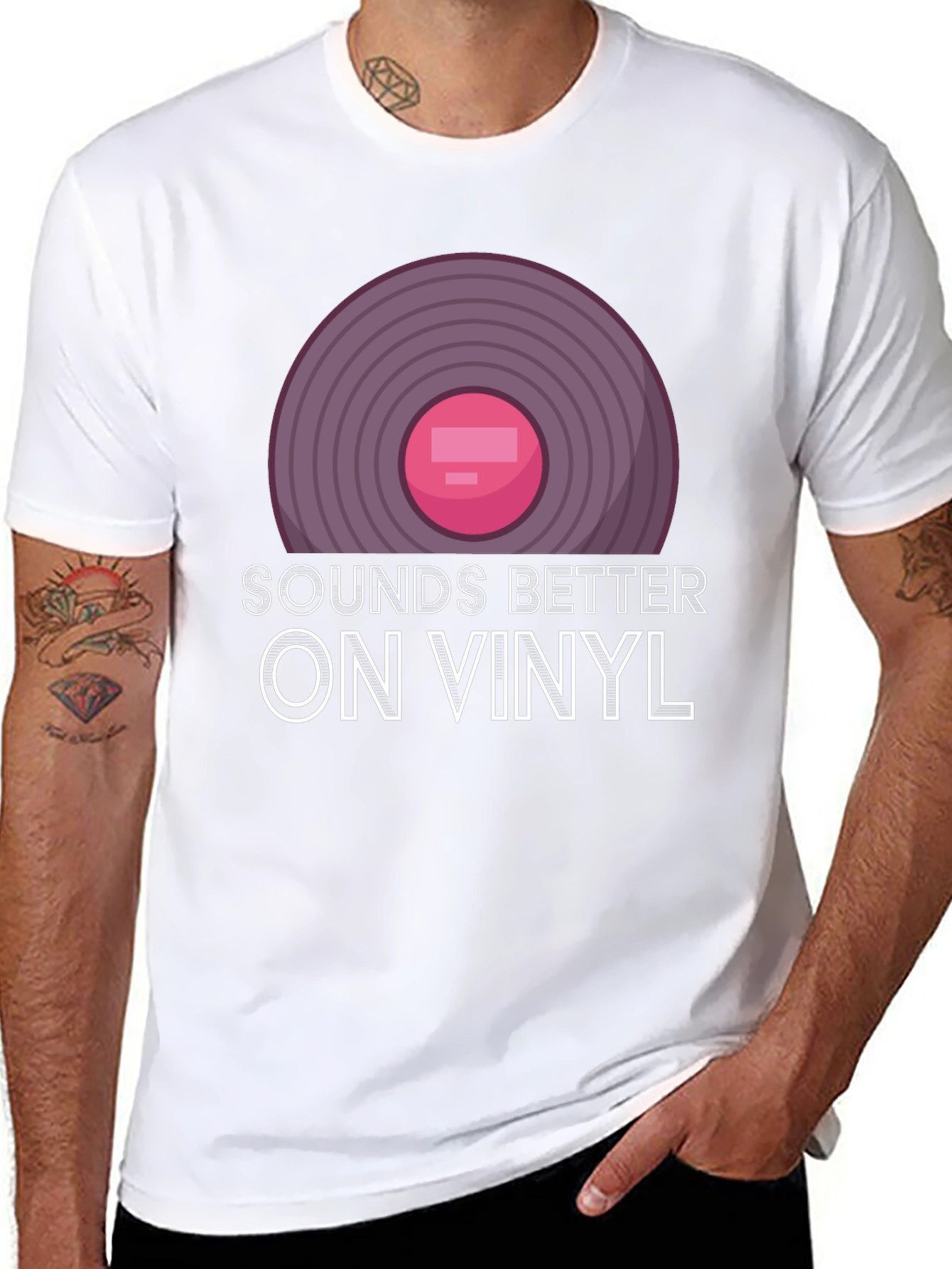 Sounds Better On Vinyl Black T-Shirt