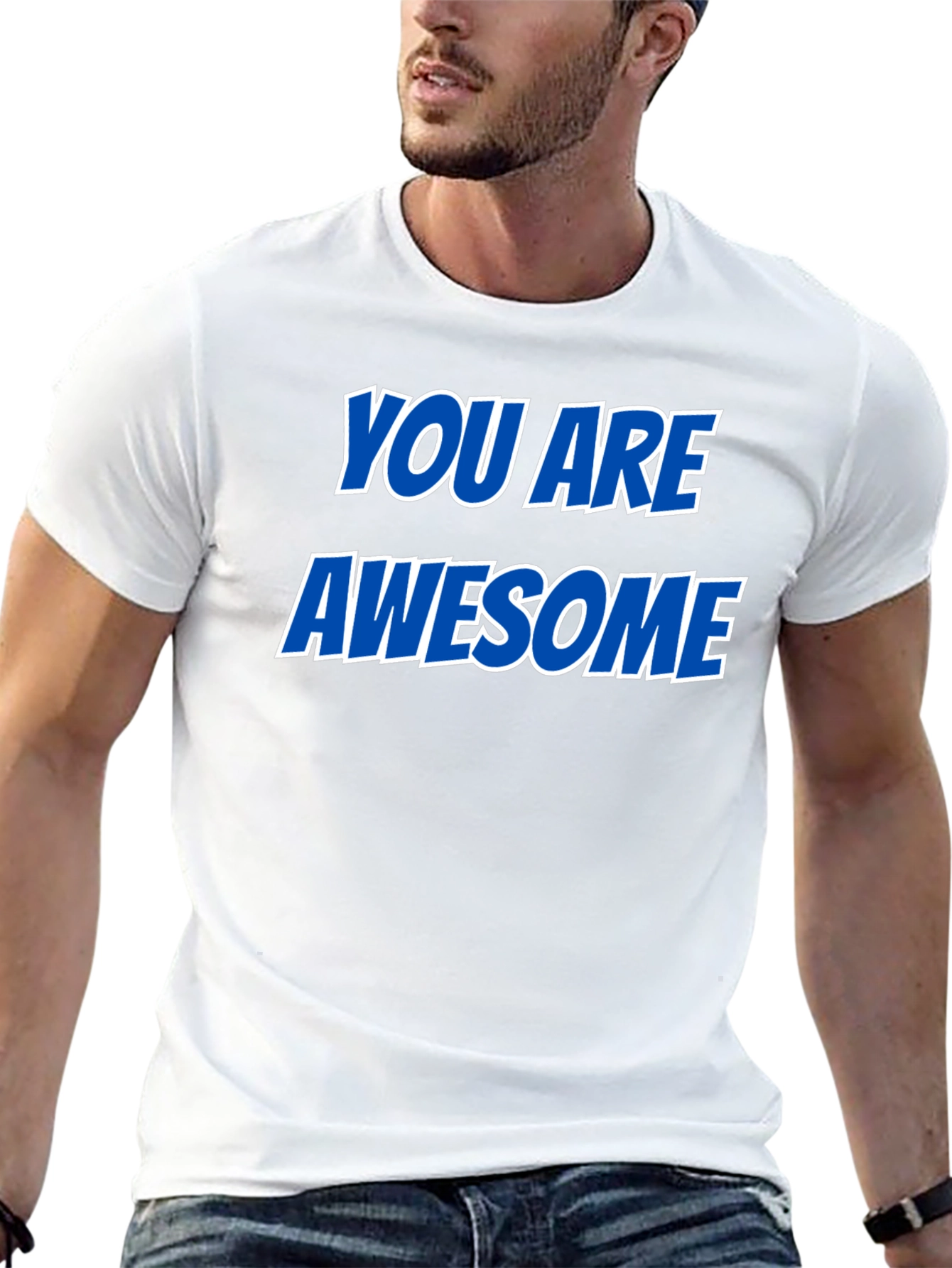 You Are Awesome Graphic Tee - Black