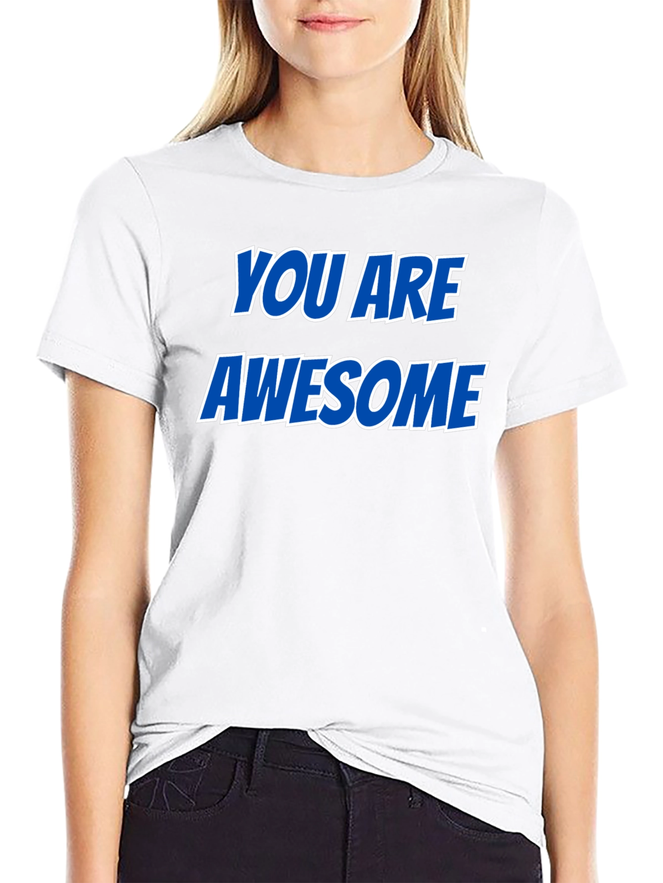 You Are Awesome Graphic Tee - Black