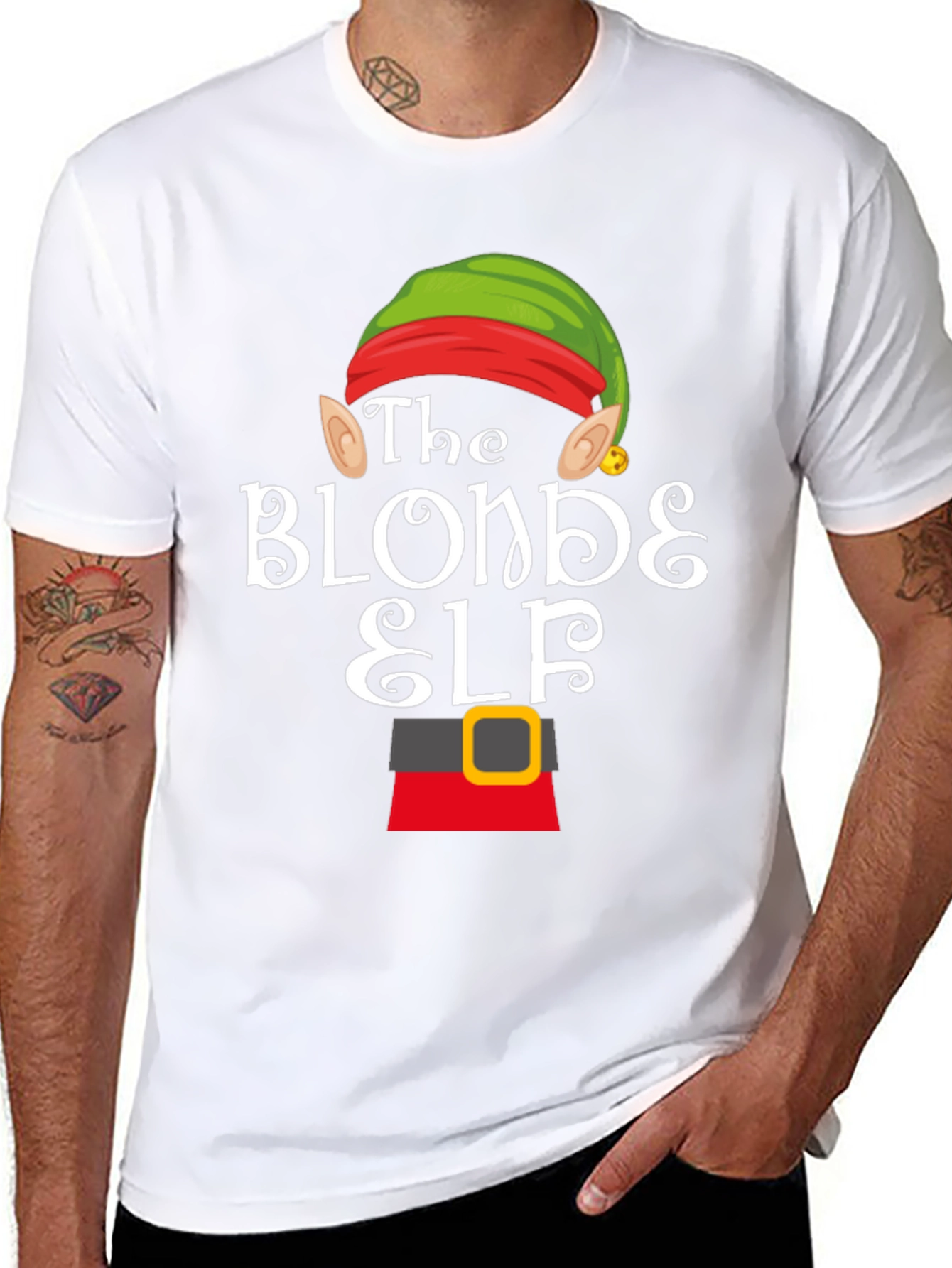 The Blonde Elf Christmas T-Shirt - Festive Holiday Apparel