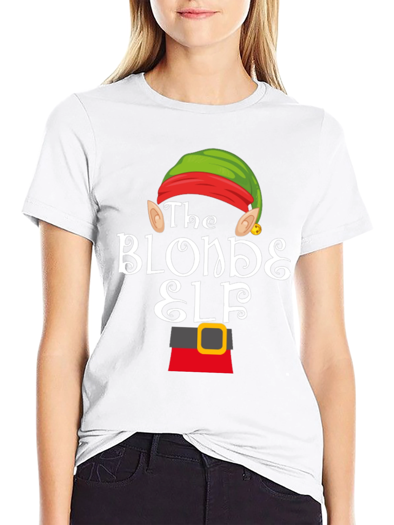 The Blonde Elf Christmas T-Shirt - Festive Holiday Apparel