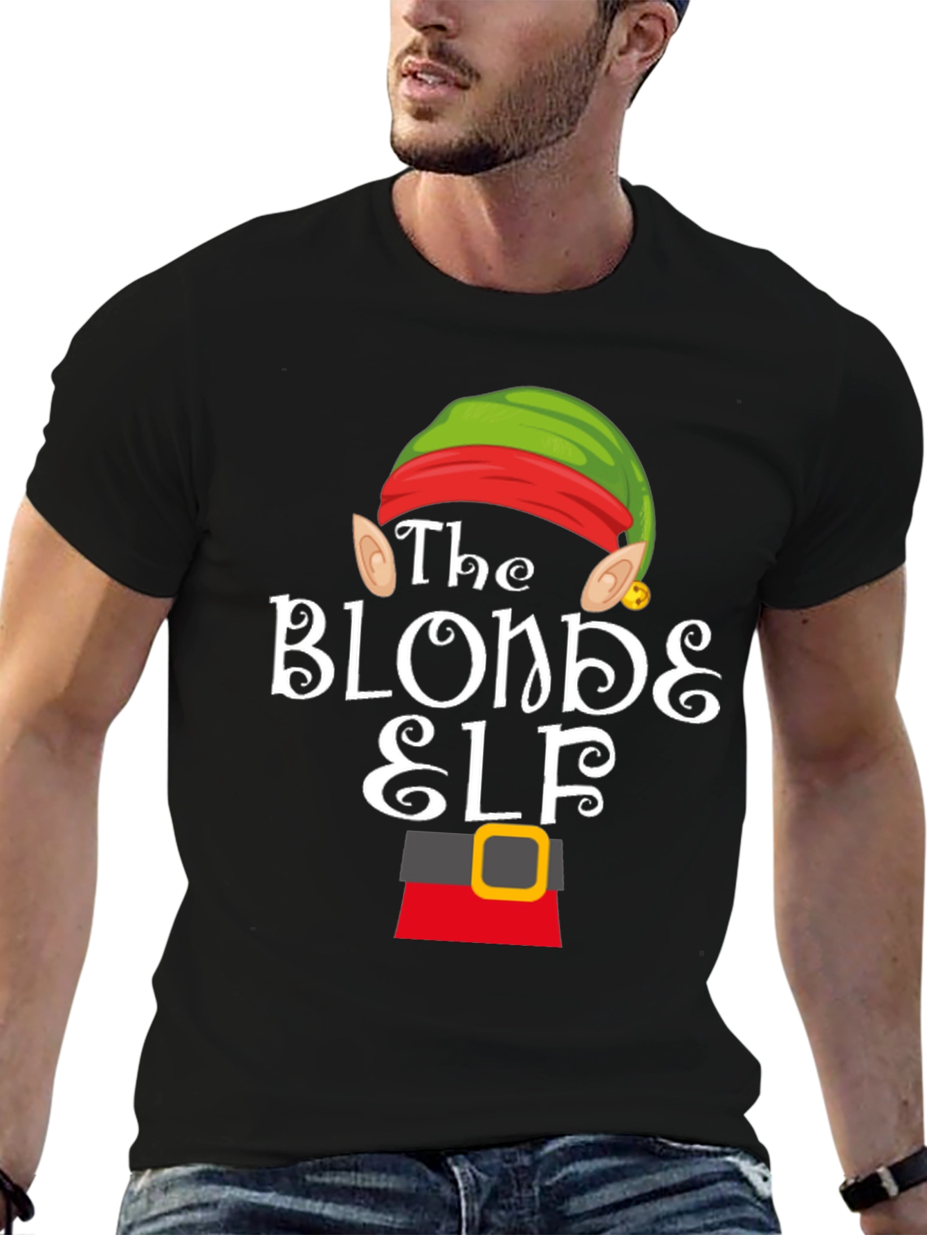 The Blonde Elf Christmas T-Shirt - Festive Holiday Apparel