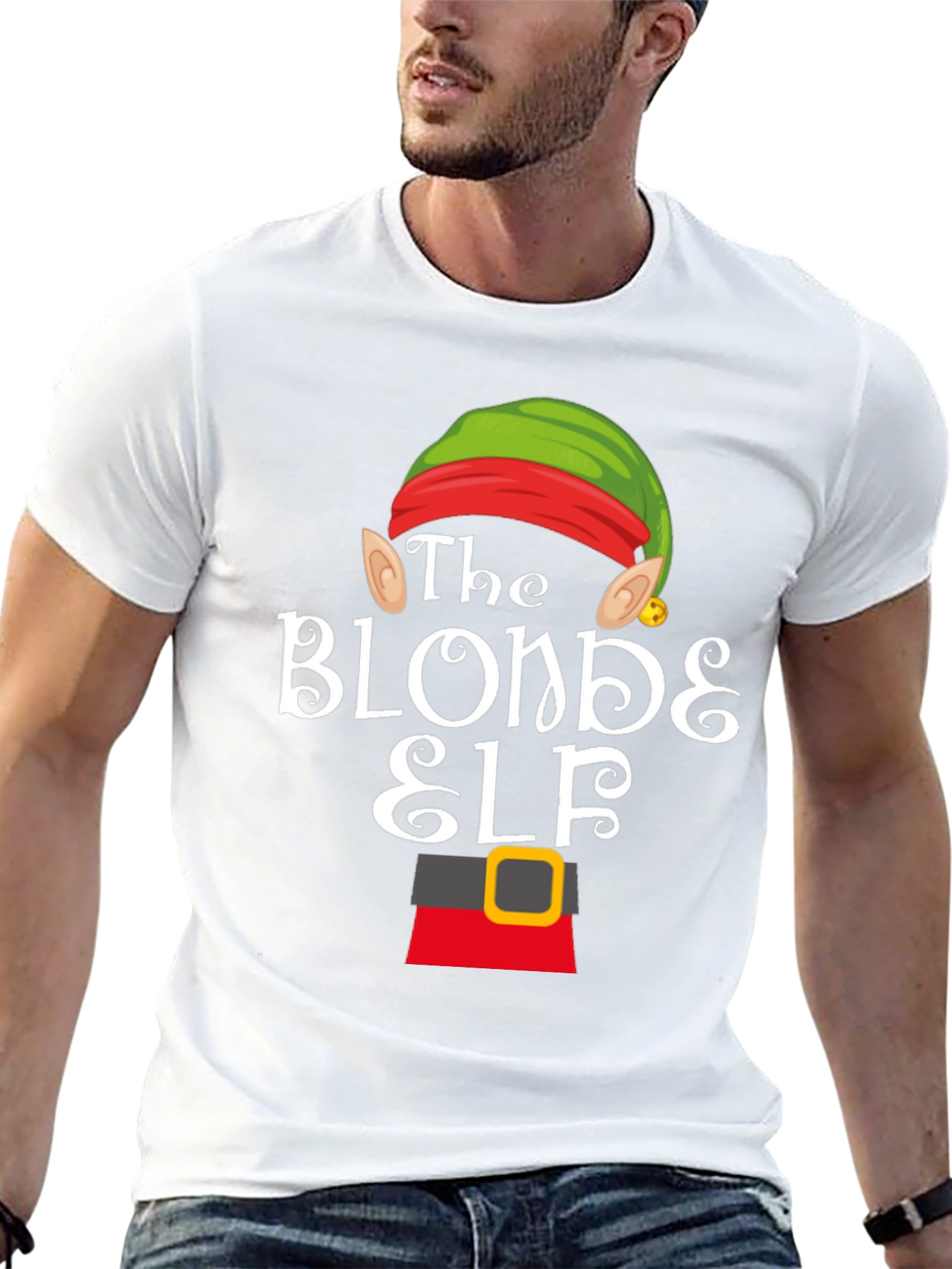 The Blonde Elf Christmas T-Shirt - Festive Holiday Apparel