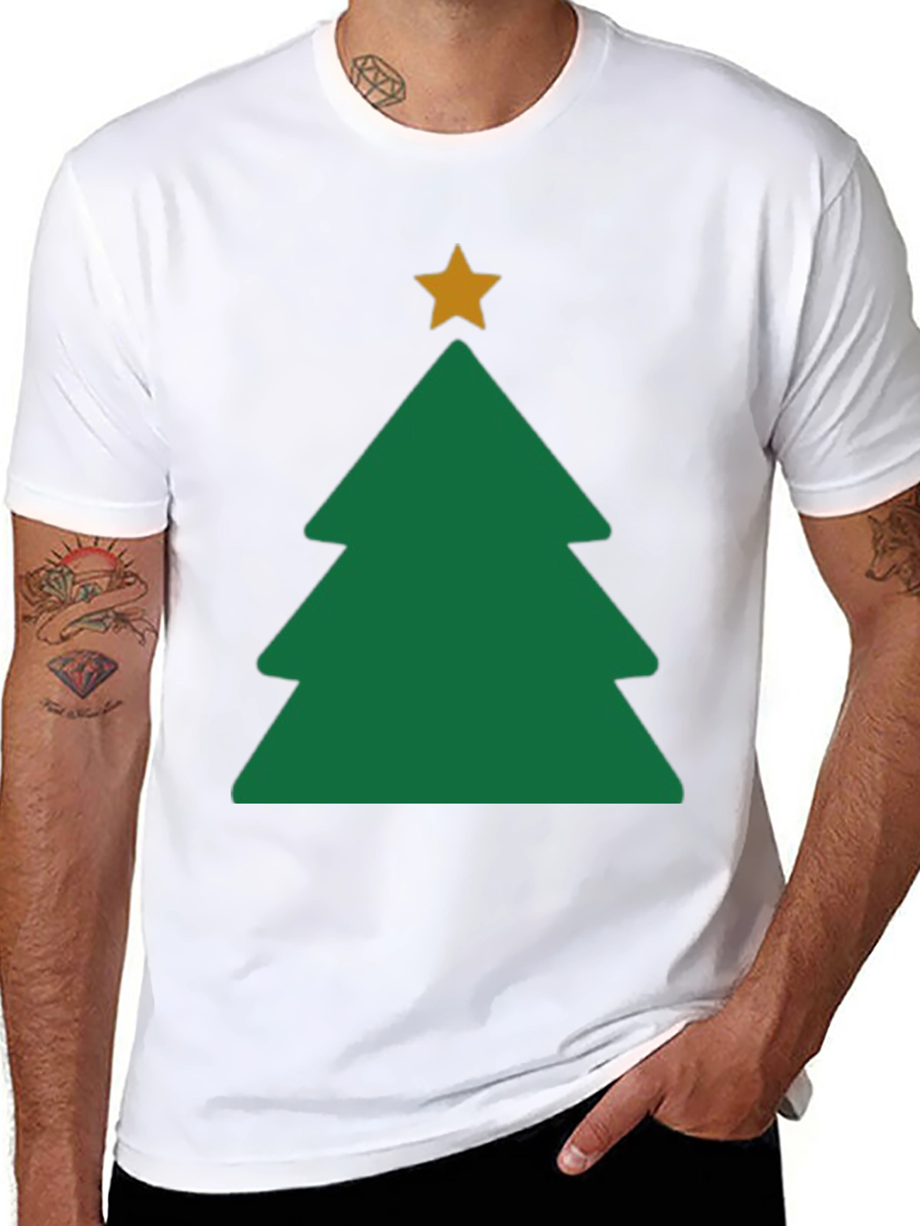 Christmas Tree Graphic Tee - Holiday Style!