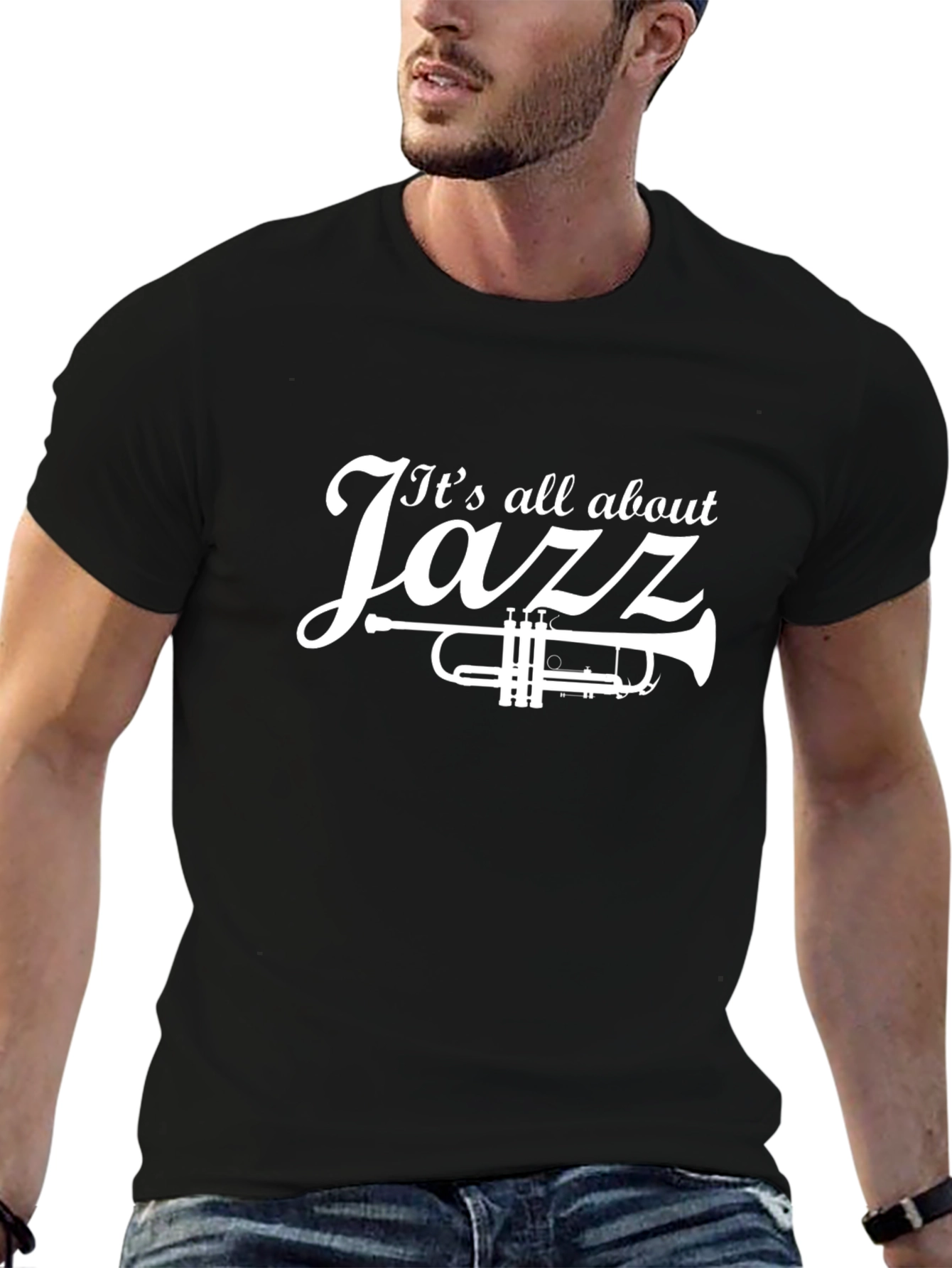 Jazz Music T-Shirt - Trumpet Design