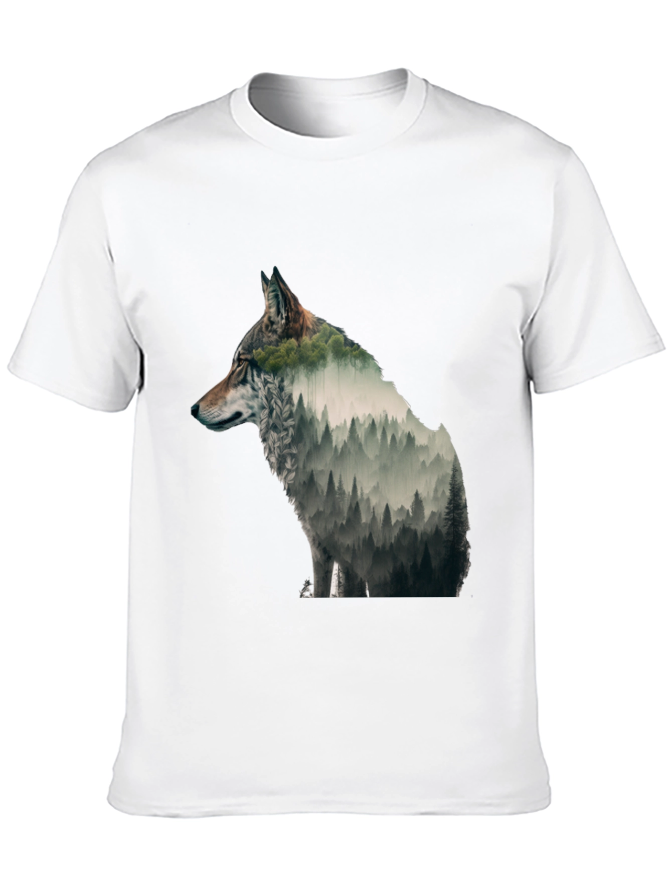 Wolf Forest Graphic Tee - Nature Inspired Design