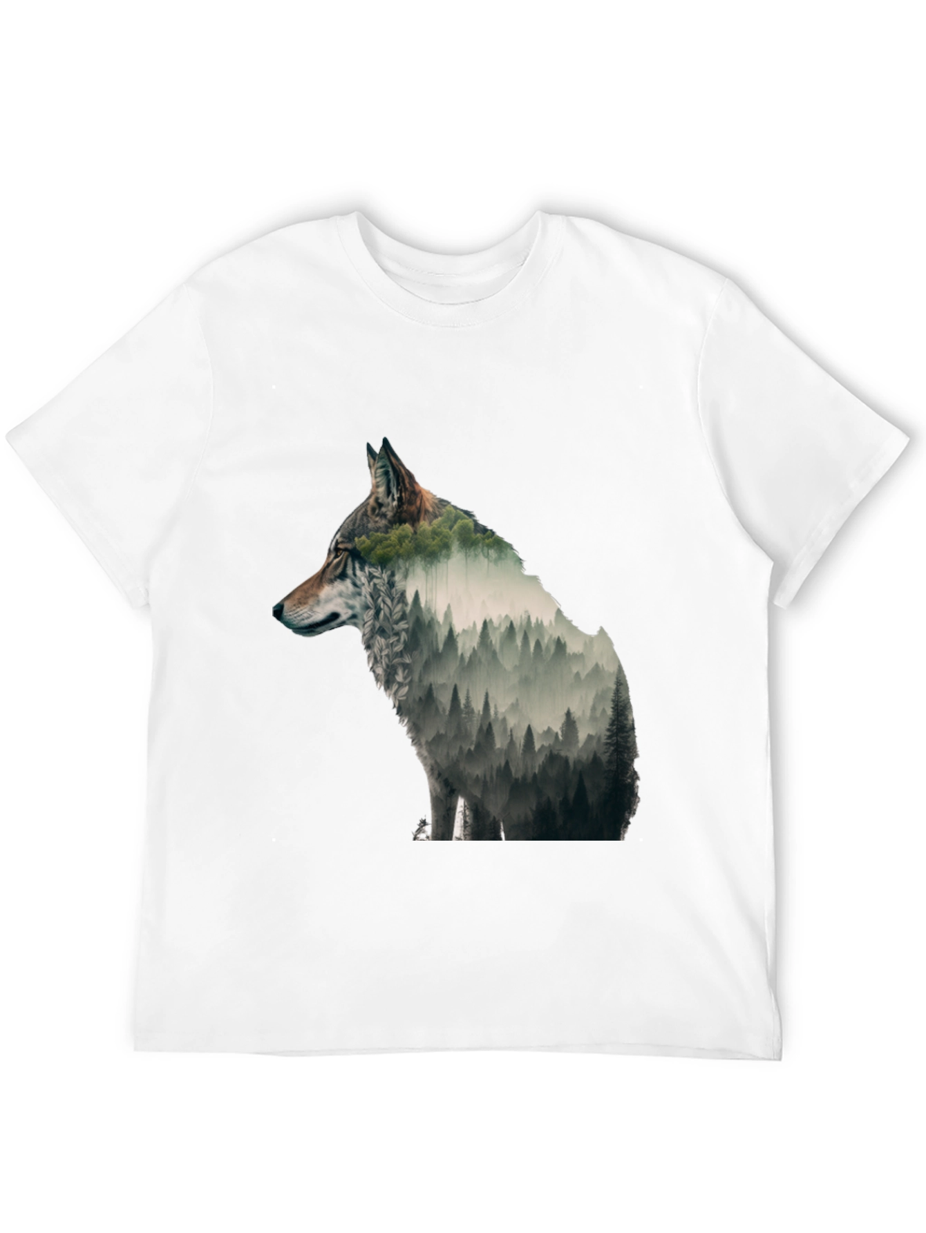 Wolf Forest Graphic Tee - Nature Inspired Design