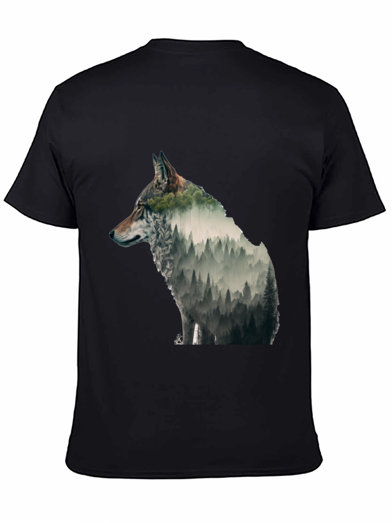 Wolf Forest Graphic Tee - Nature Inspired Design