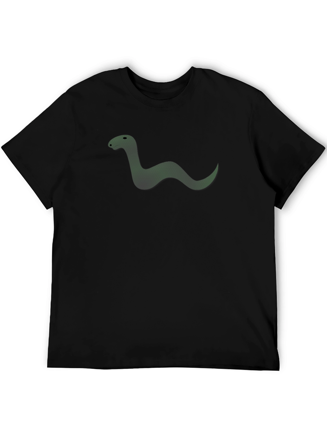 Mens Black Snake Graphic Tee
